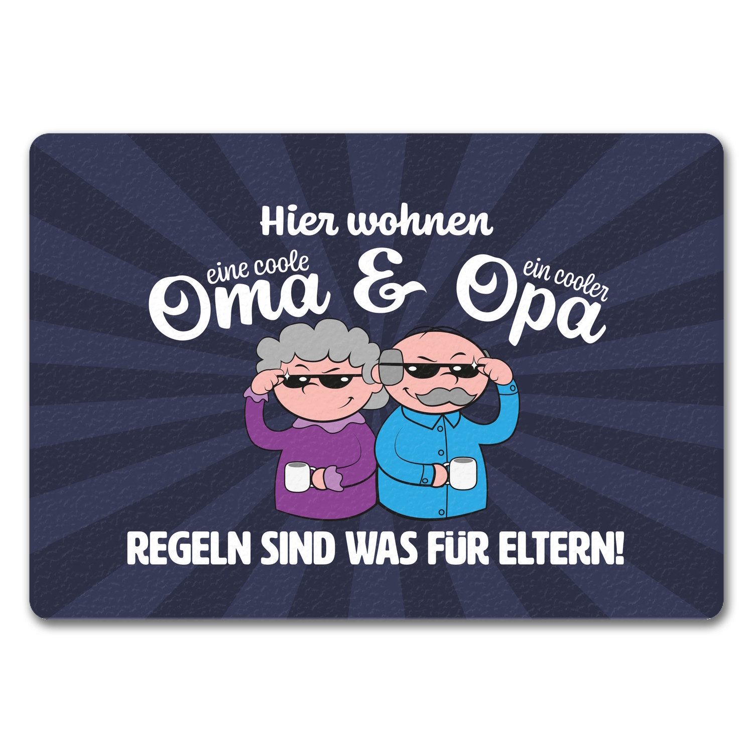 speecheese Fußmatte Coole Großeltern Fußmatte in 35x50 cm ohne Rand mit Spr günstig online kaufen