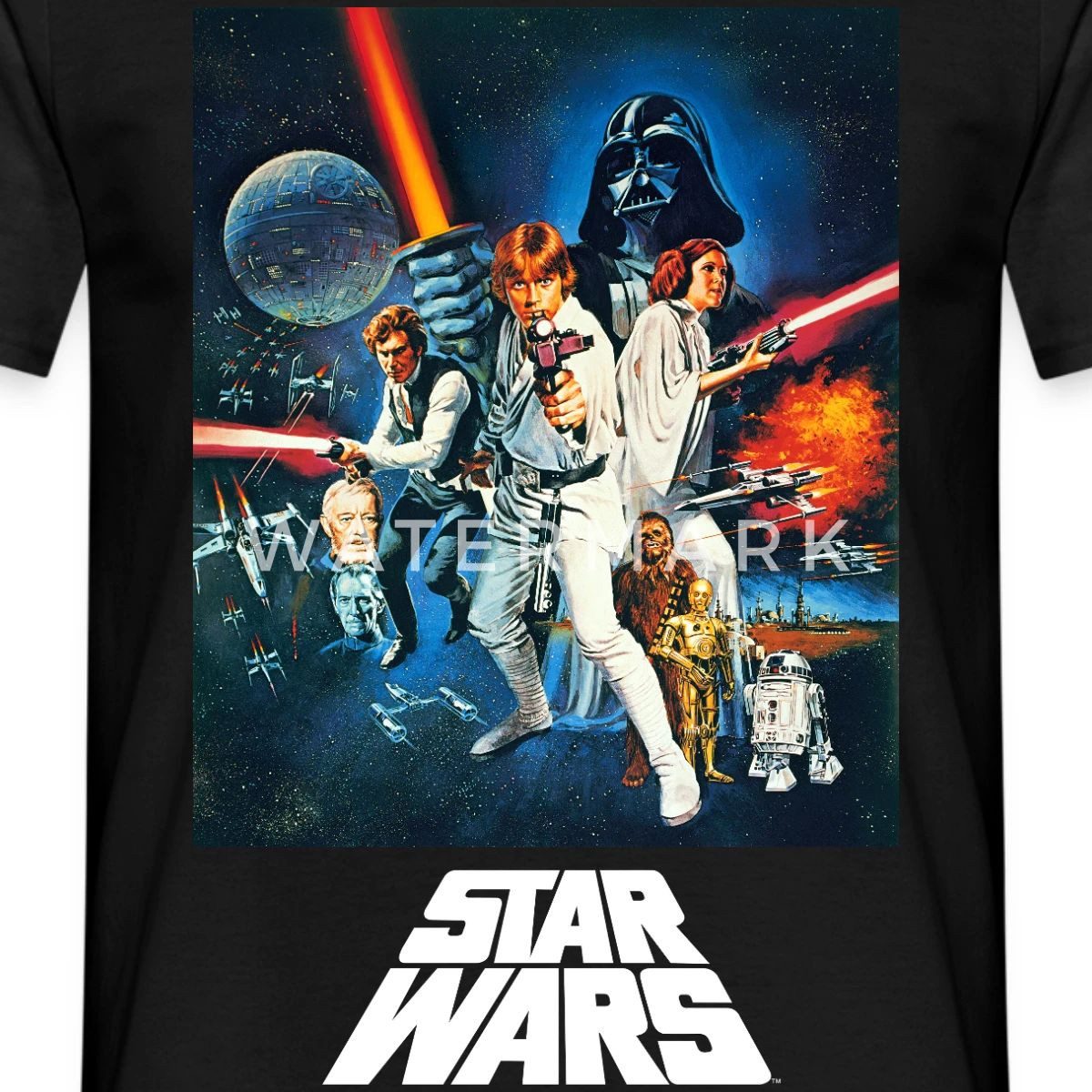 T-Shirt Star Wars Retro Motiv Männer T-Shirt