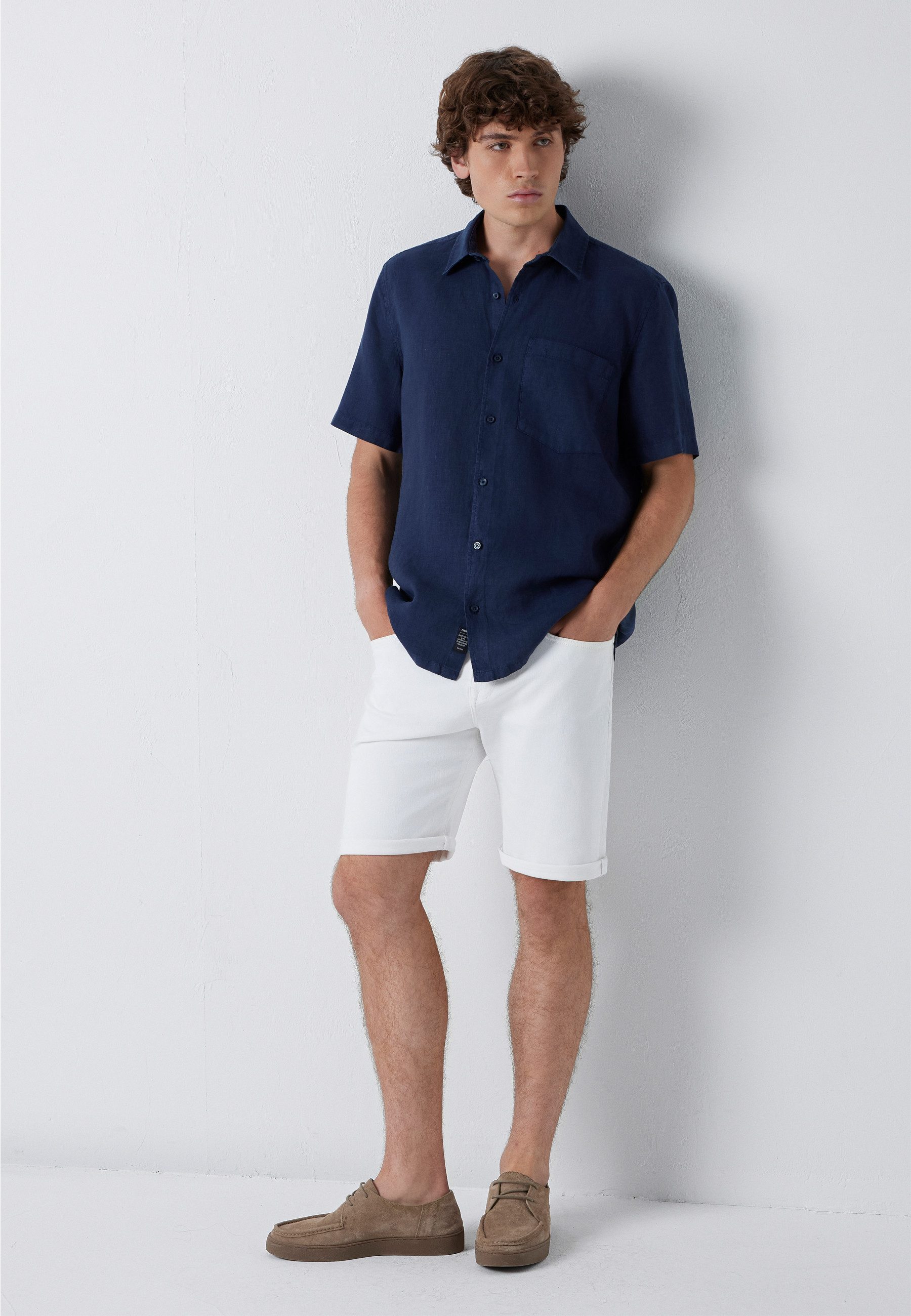 Mavi Kurzarmhemd SHORT SLEEVE SHIRT Leinenhemd mit Tasche – Bild 2 von 5