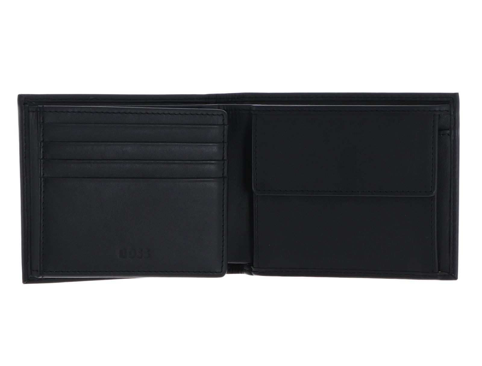 BOSS Geldbörse Gift Set Trifold Wallet / Keyring (Set, 2-tlg), aus echtem Rindsleder