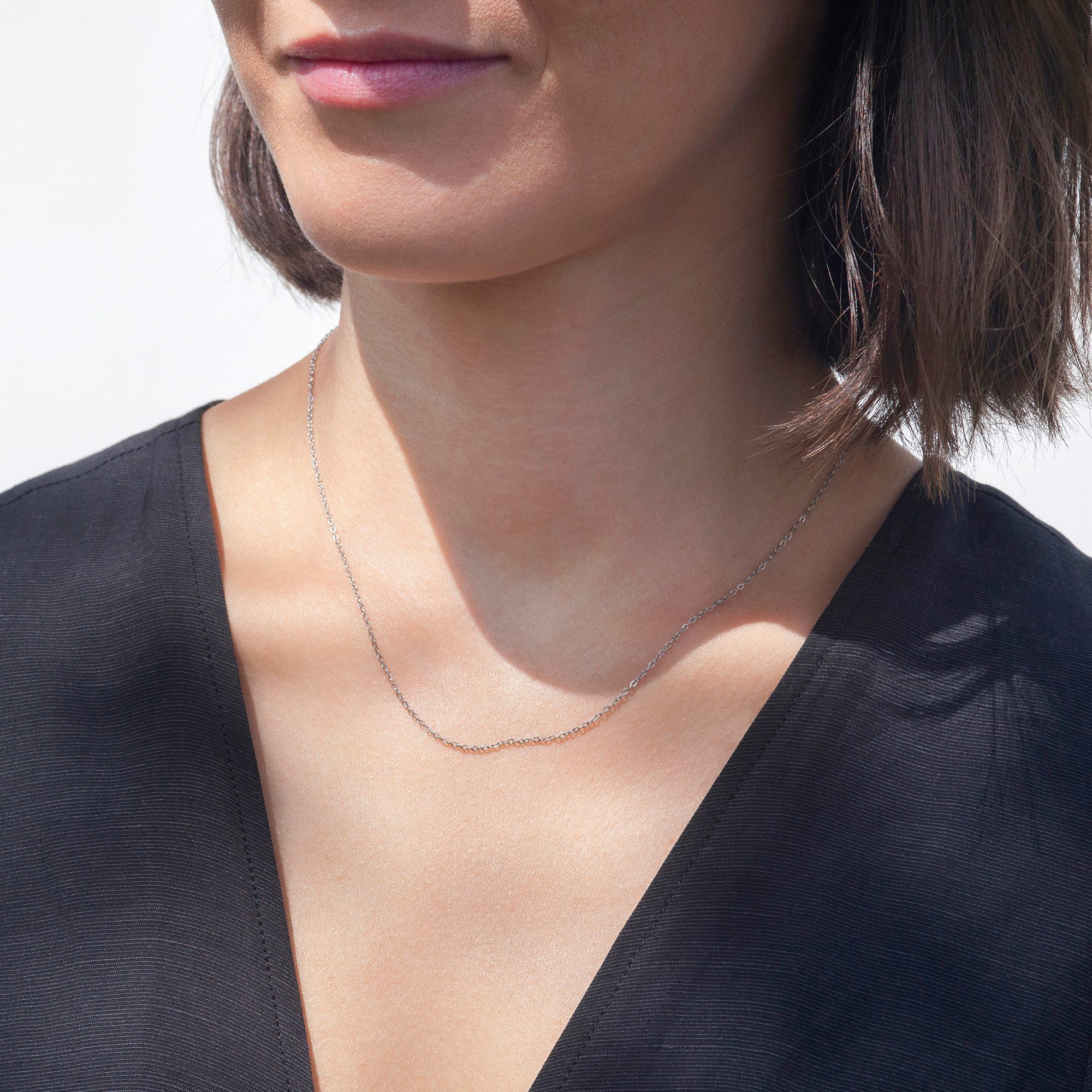 ALEXASCHA Edelstahlkette Feine Gliederkette aus Edelstahl • filigrane Mix & günstig online kaufen