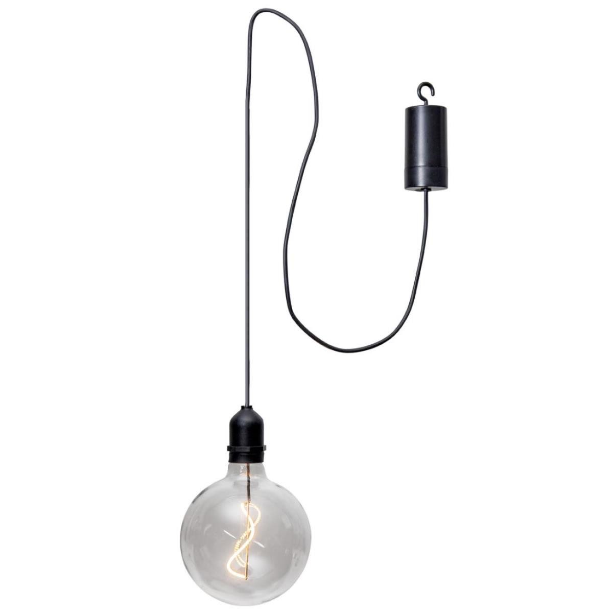 STAR TRADING LED Kugelleuchte LED Leuchtkugel Hängeleuchte Glaskugel 12,5cm für Garten Terrasse, Filament Classic, warmweiß (2100K bis 3000K)
