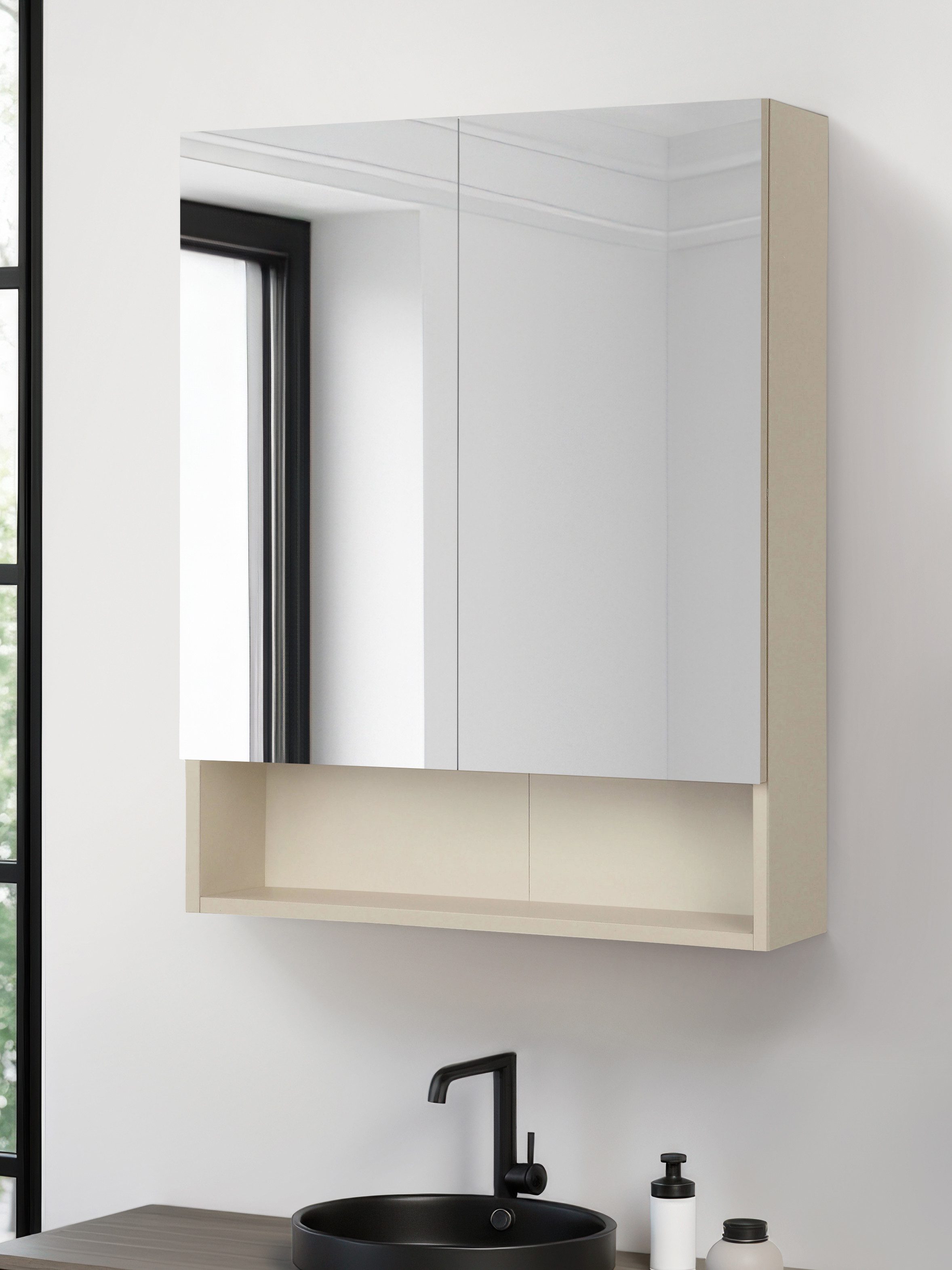 welltime Spiegelschrank Florenz 2 Türen