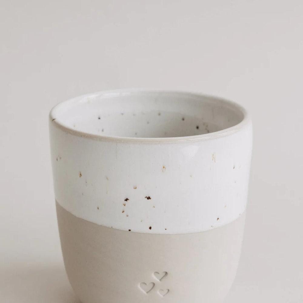 Eulenschnitt Tasse Becher Herzen