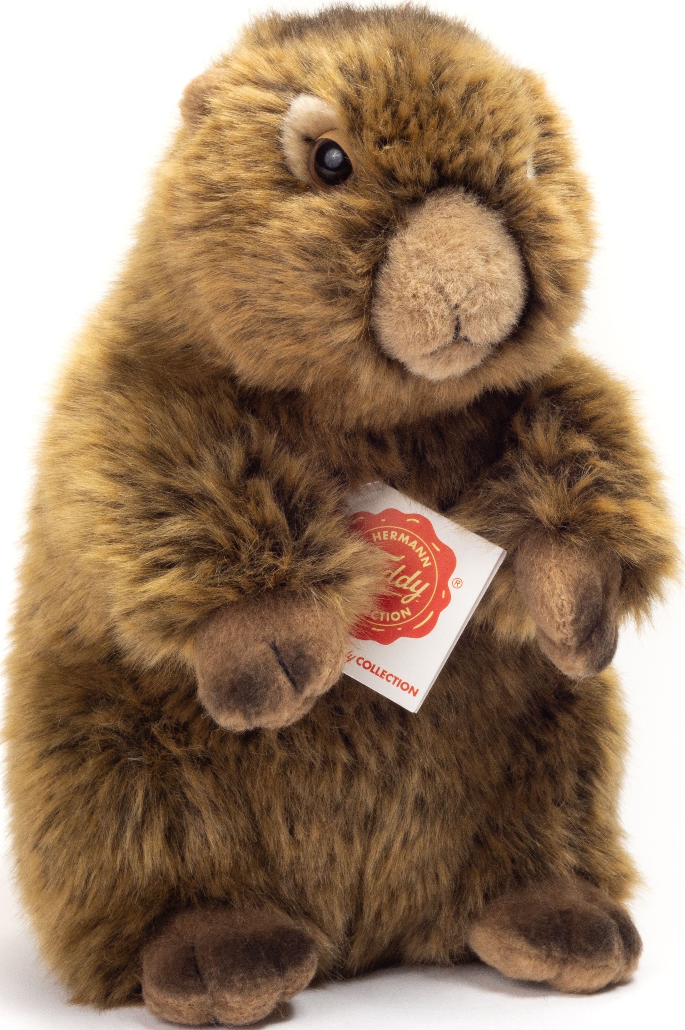 Teddy Hermann® Kuscheltier Murmeltier, 20 cm, zum Teil aus recyceltem Material