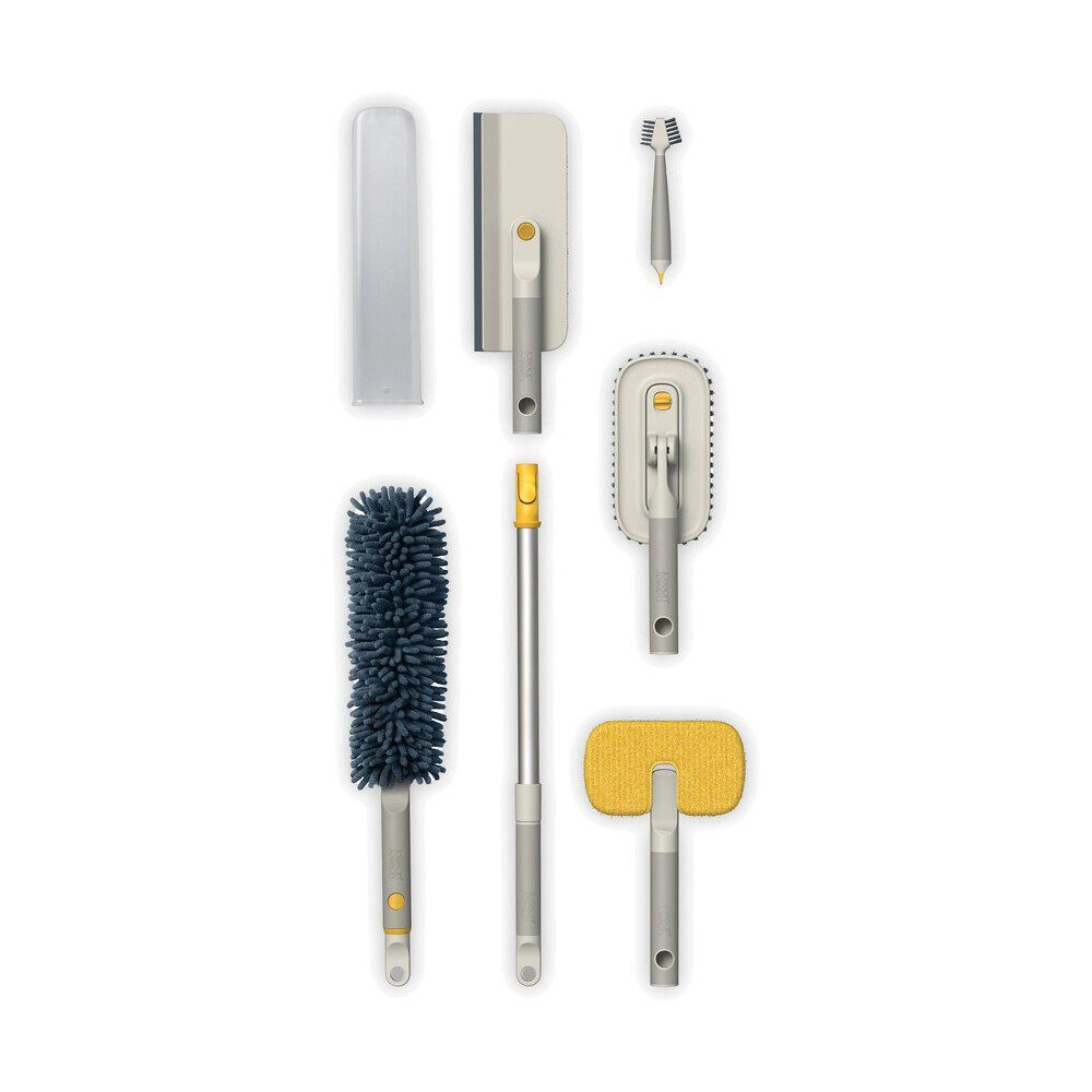 Joseph Joseph Reinigungs-Set Reinigungsset 6-tlg. CleanTech stone, (Set, 6-St), Reinigungsset, 6-tlg., grau