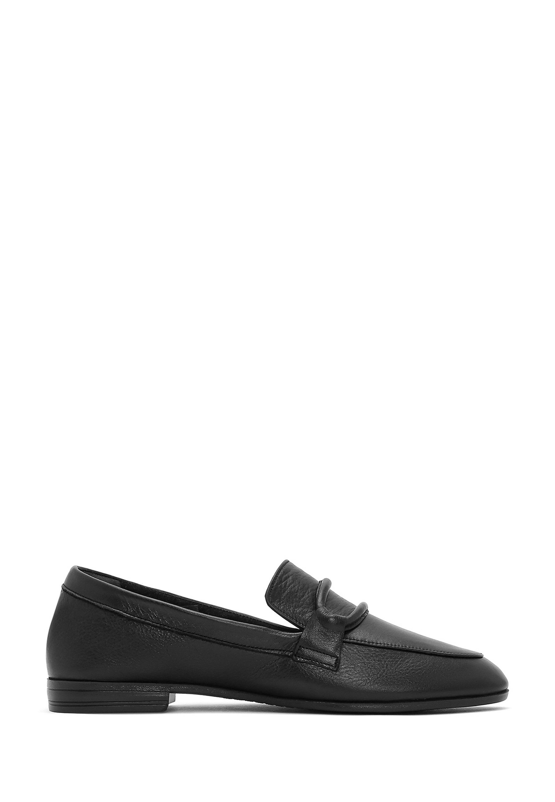 Derimod Maskuline Loafer aus Leder Loafer Echtes Leder, Lederfutter, Slip-On-Stil, Raffiniertes Design