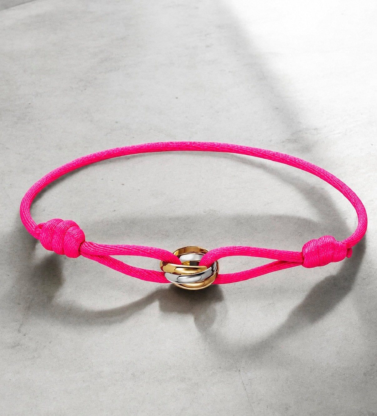DC Jewelry Armband 925 Silber Tricolor Armband, Silberschmuck für Damen & Herren