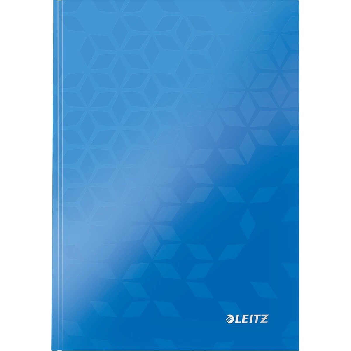 LEITZ Notizbuch Notizbuch Wow A5 80 Blatt 90g/qm kariert blau metallic