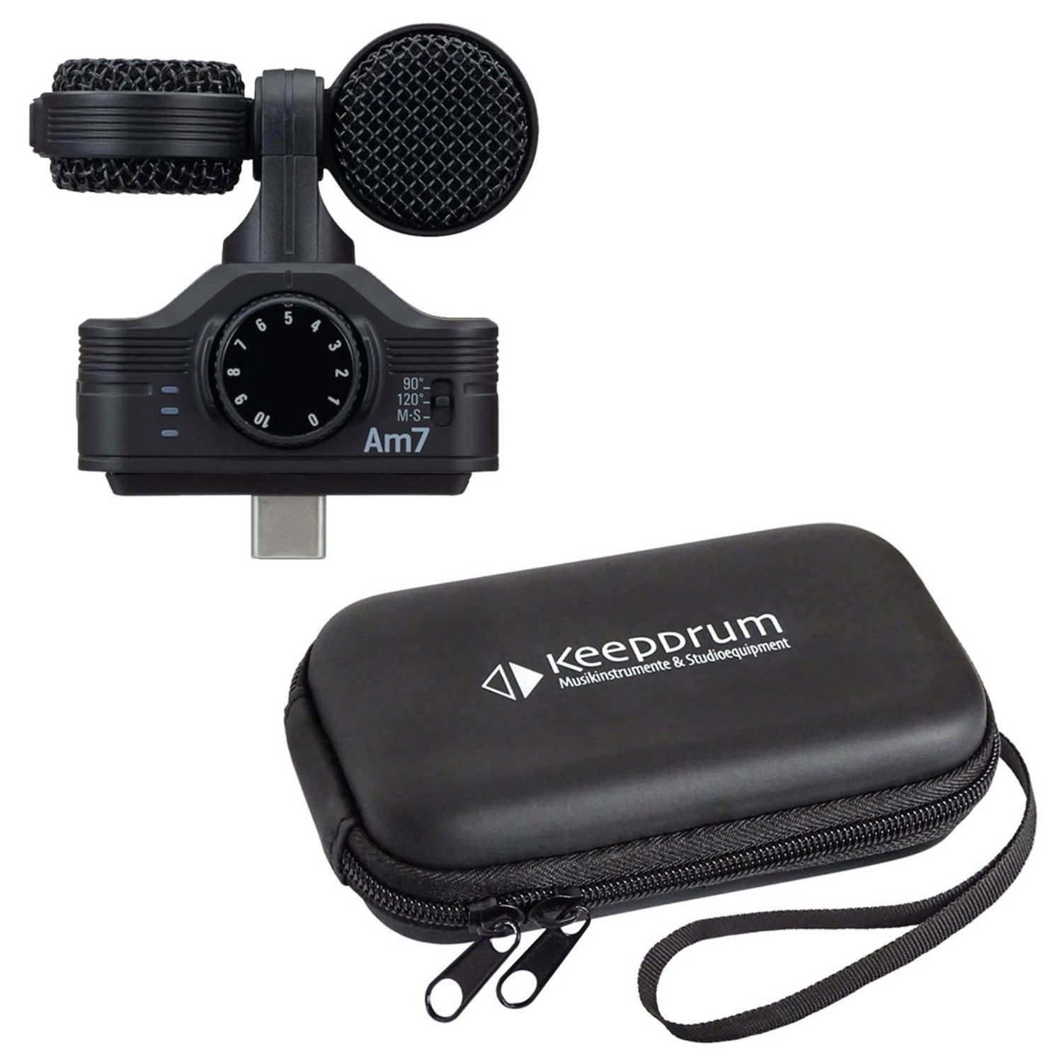 Mikrofon Zoom AM7 Mikrofon für USB-C Geräte mit Tasche