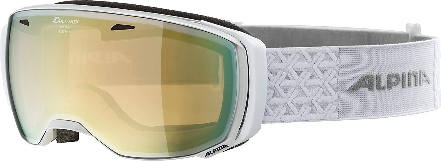 Alpina Sports Alpina Stirnband Alpina Erwachsenen Skibrille ESTETICA MM A7246 weiß