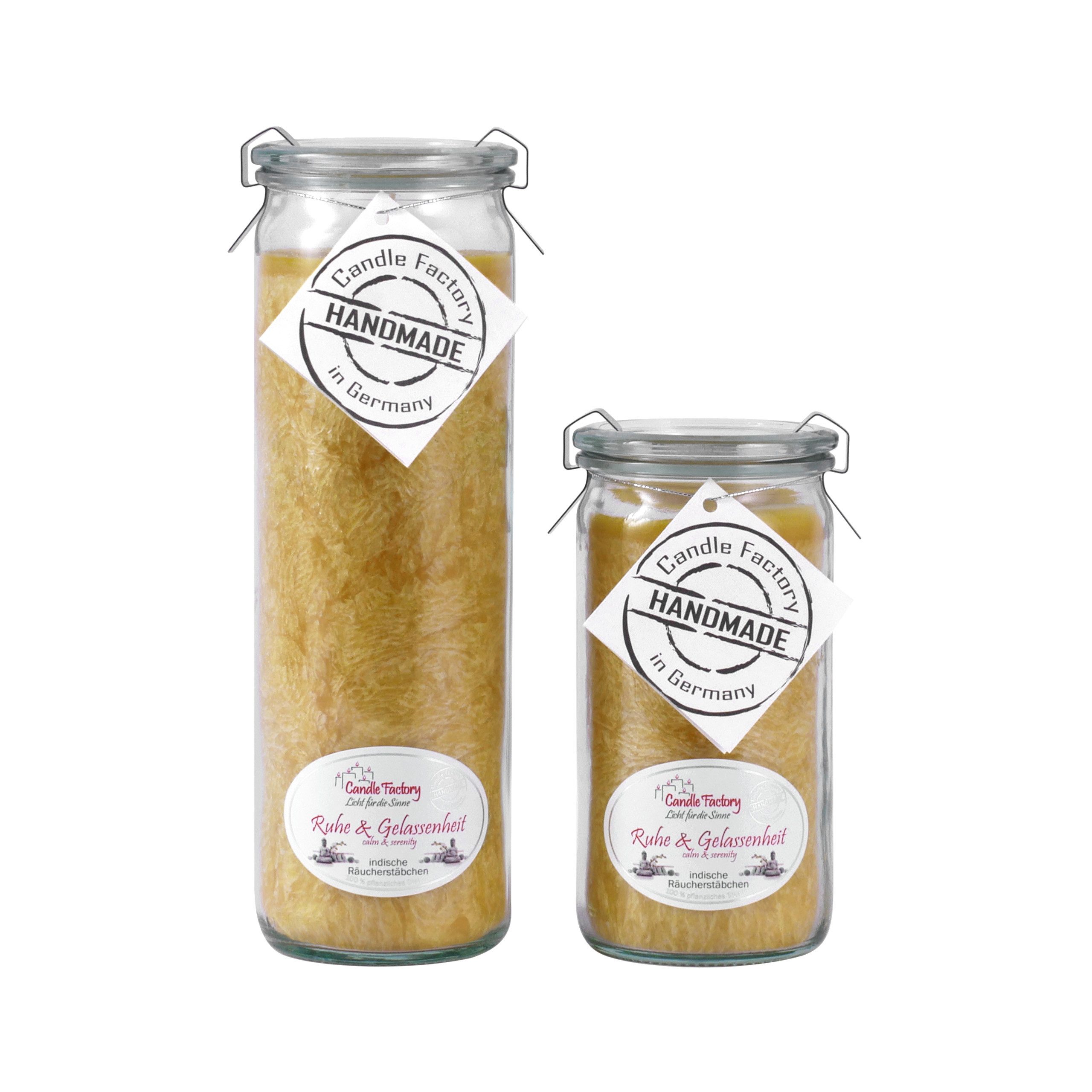 Candle Factory Duftkerze Candle Factory Kerzen-Set Ruhe & Gelassenheit Big + Mini Jumbo