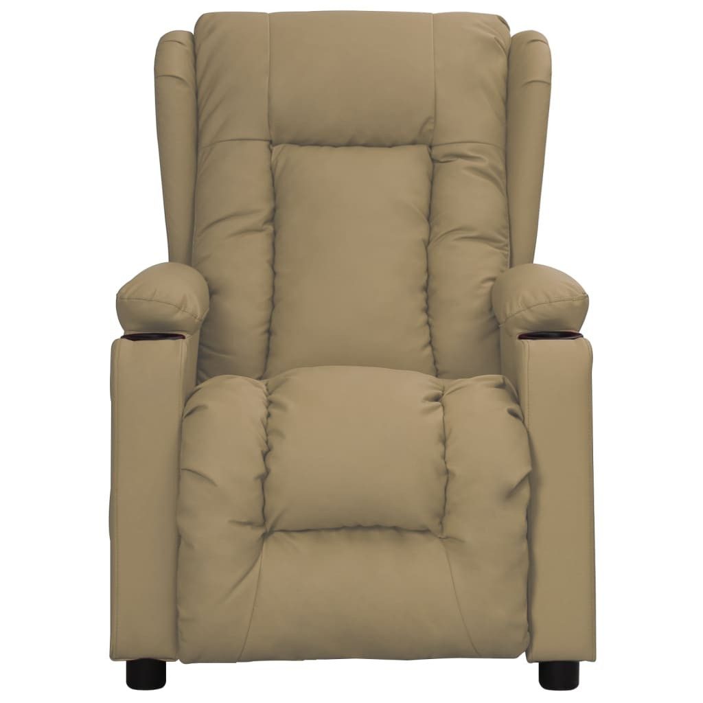 vidaXL Sessel Relaxsessel Cappuccino-Braun Kunstleder (1-St) günstig online kaufen