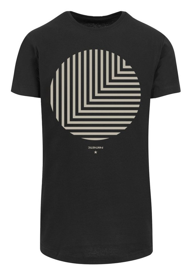 F4NT4STIC T-Shirt Geometrics Grün Print