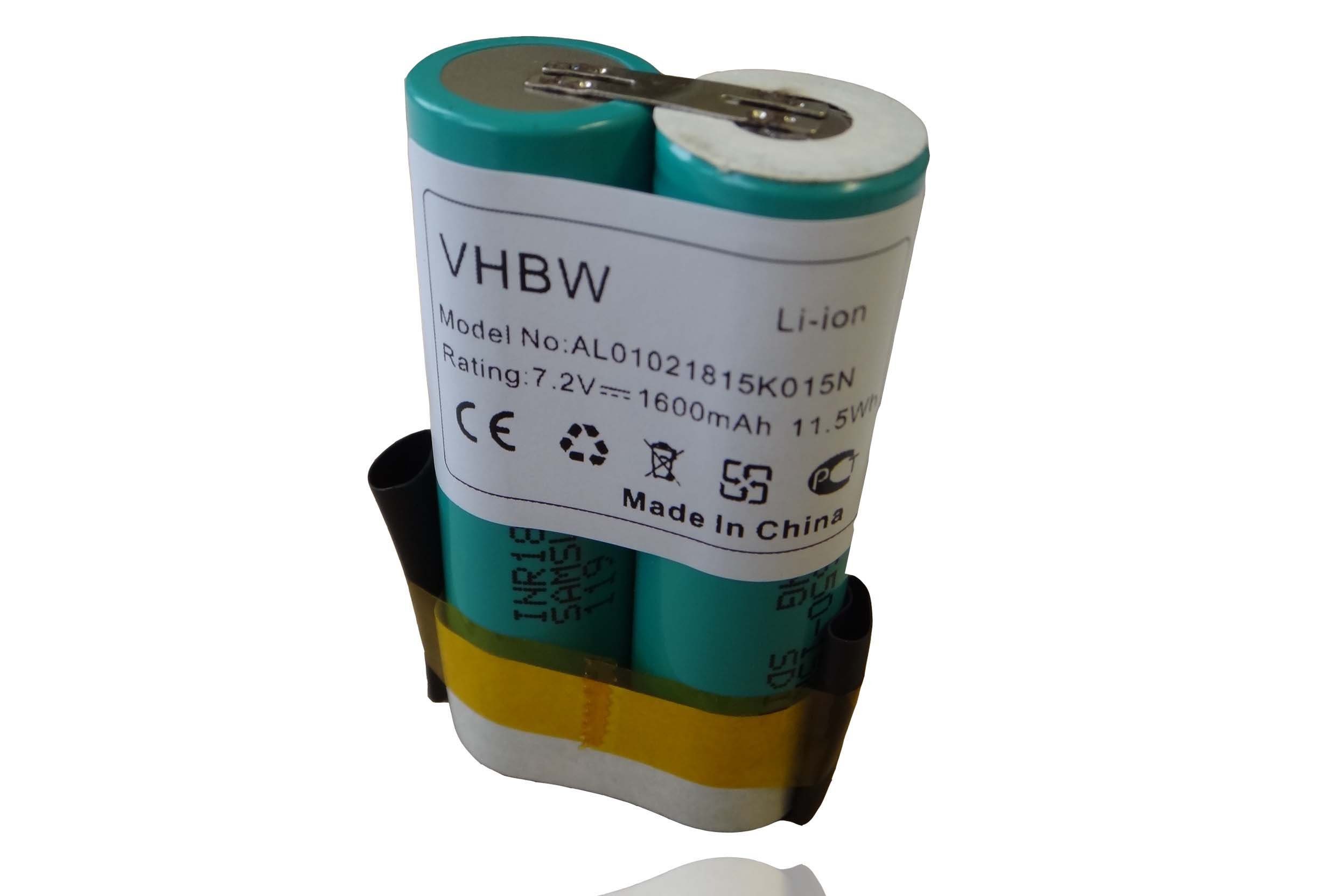 vhbw kompatibel mit Wolf Accu80, Neo Akku Li-Ion 1600 mAh (7,2 V)