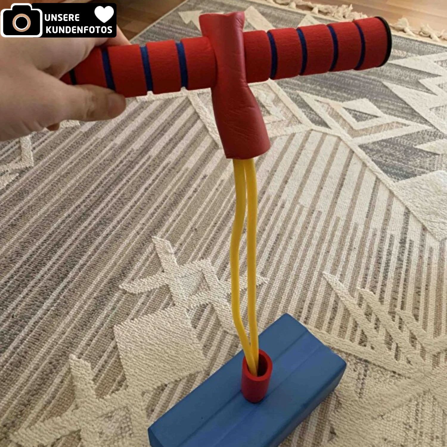 Jungengel Gymnastikband Springspielzeug Hüpfspielzeug Kind Trainingsspiel Kleinkind Förderung, Bis max. 50kg & 9 Jahren empfohlen, Elastisch und TOP für Kinder