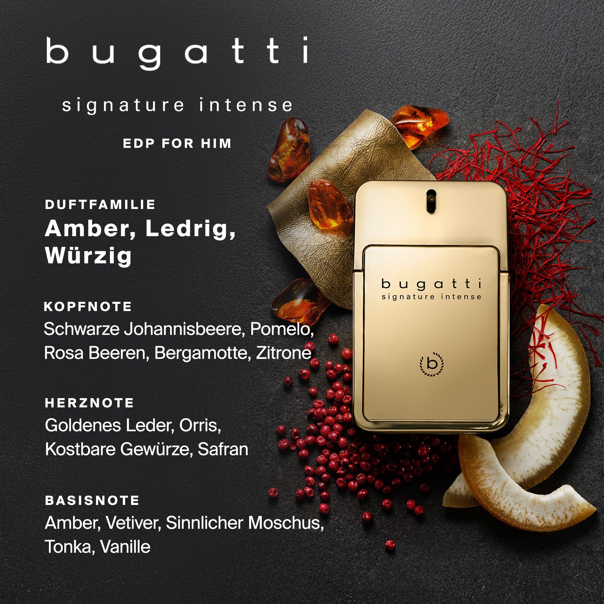 bugatti Eau de Parfum SIGNATURE INTENSE FOR HIM EDP 100ml