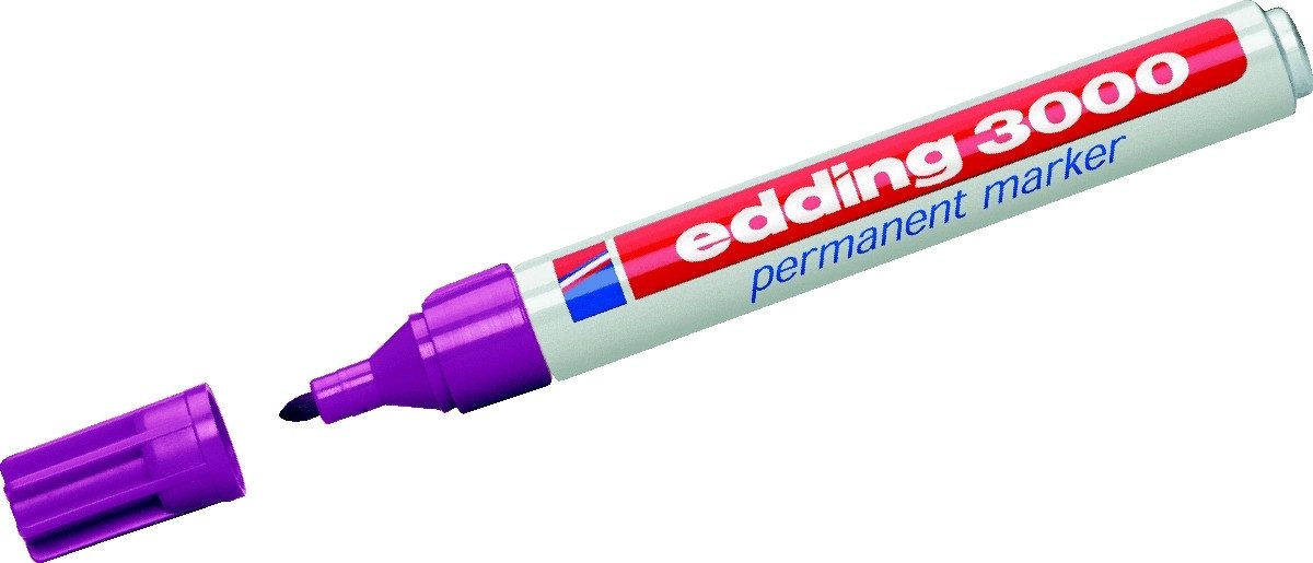 Permanentmarker Permanentmarker edding 3000 rot violett