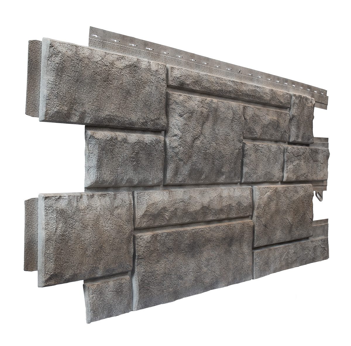 NOVIK Verkleidungspaneel NovikStone PHC Platte 122x47cm 9 St. 4,65qm Bruchstein grau, BxL: 47,00x121,92 cm, 0,52 qm, (Karton mit 9 Platten, 4,27 qm) Wandverkleidung mit 3-D-Effekt, problemlose Montage, Natursteinoptik