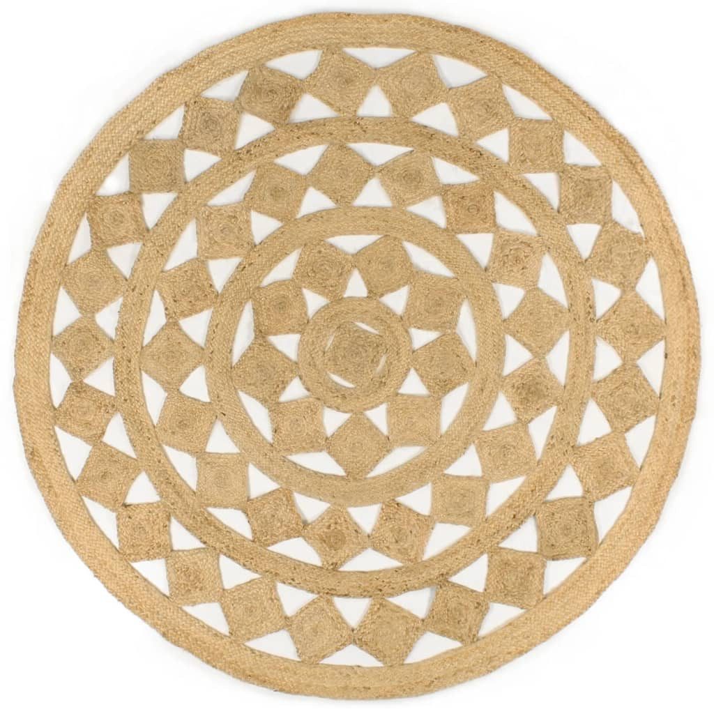 vidaXL Teppich Teppich Handgefertigt Geflochten Jute 180 cm, Runde. € 78,99, (€ 31,60 pro 1 qm).