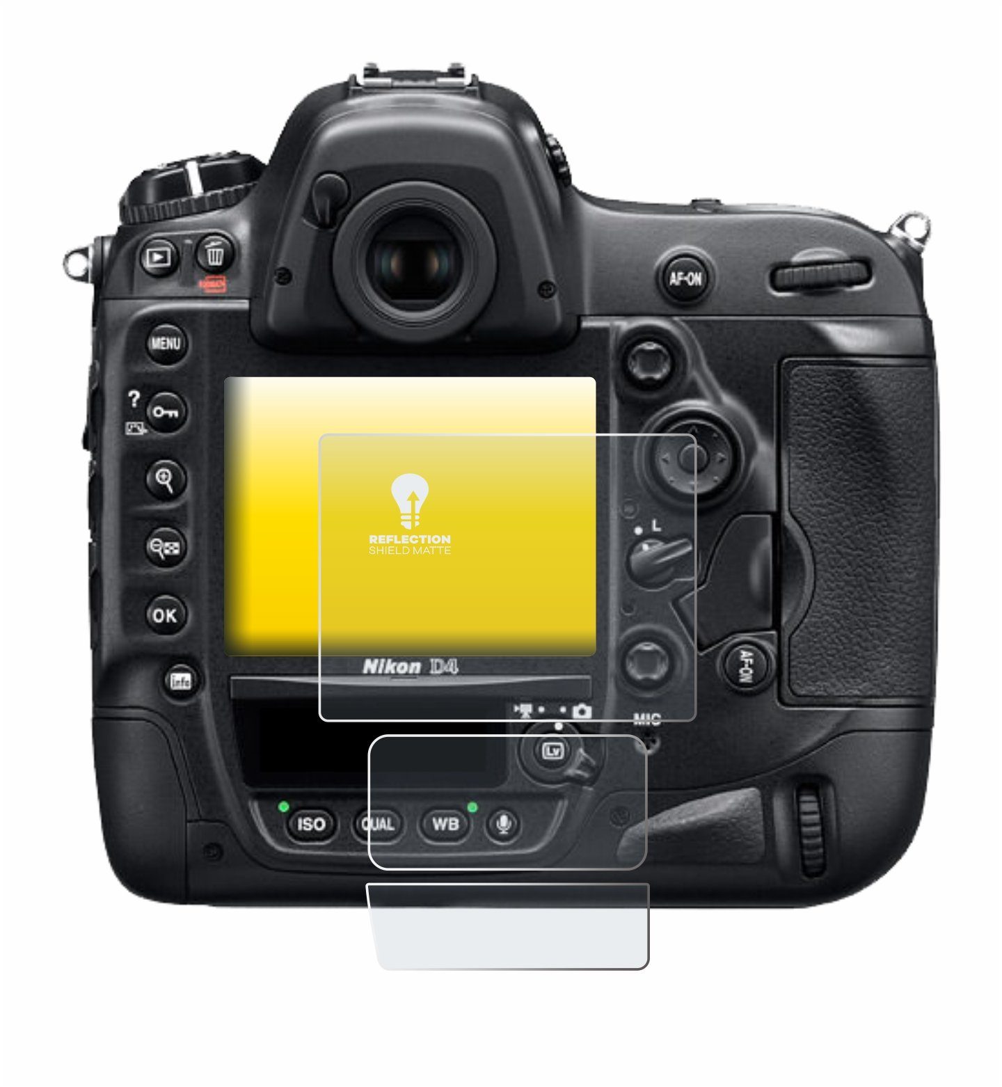upscreen Schutzfolie für Nikon D4, Displayschutzfolie, Folie matt  entspiegelt Anti-Reflex