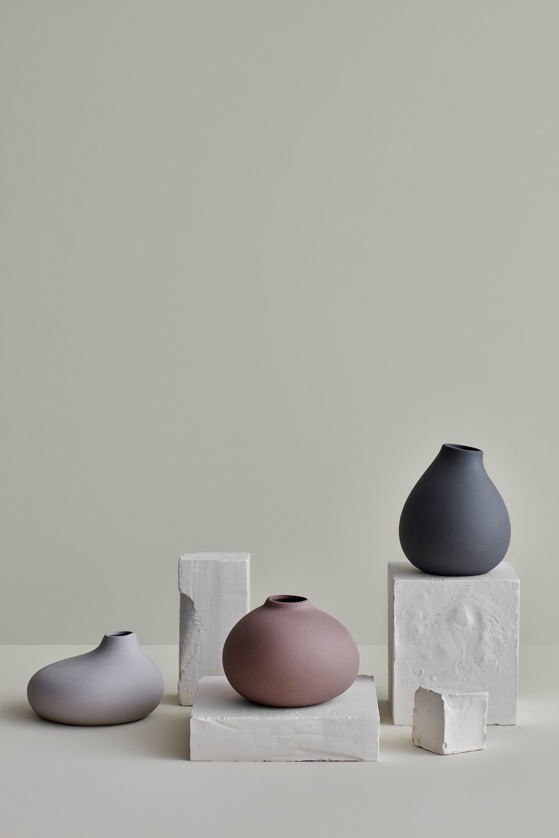 blomus Blumentopf NONA 3er Set Porzellan Vase