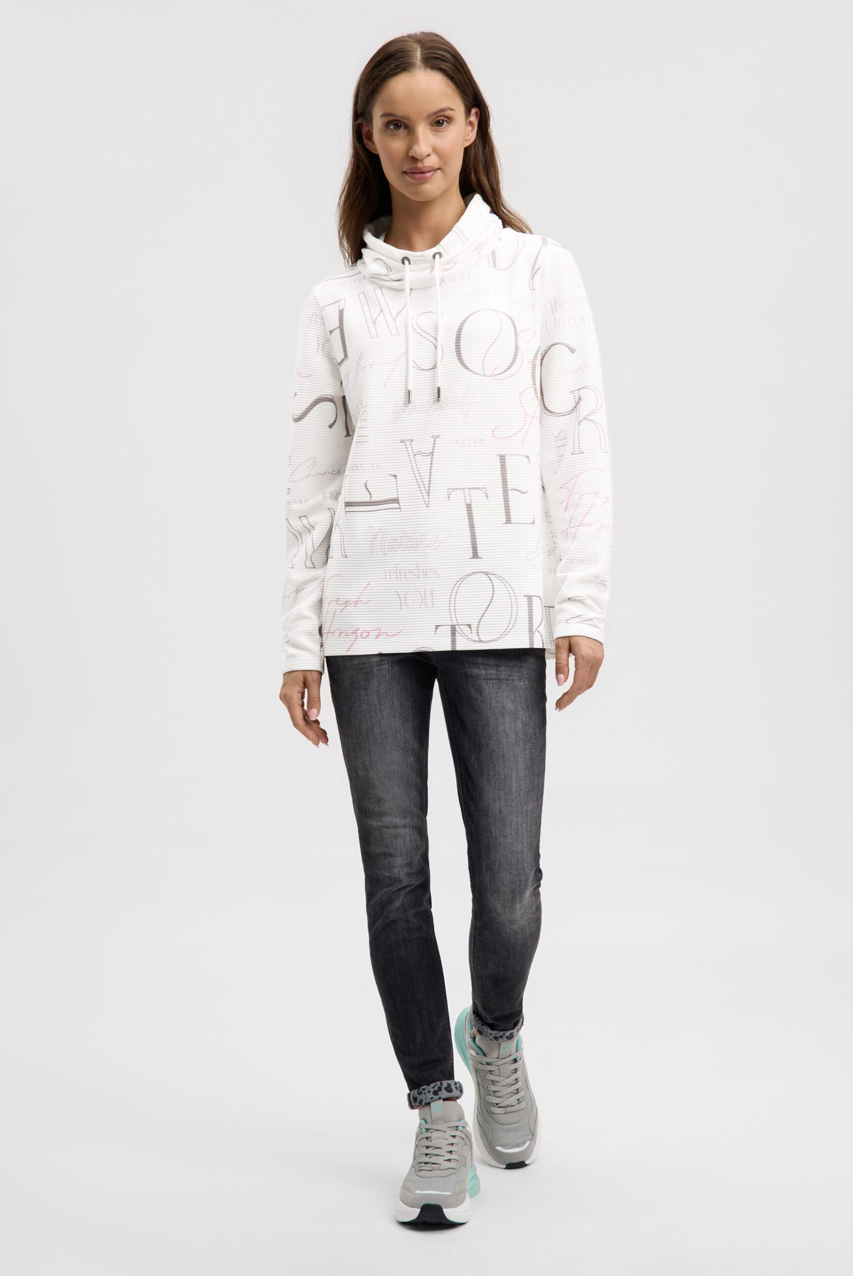 SOCCX Sweater mit Seitenschlitze