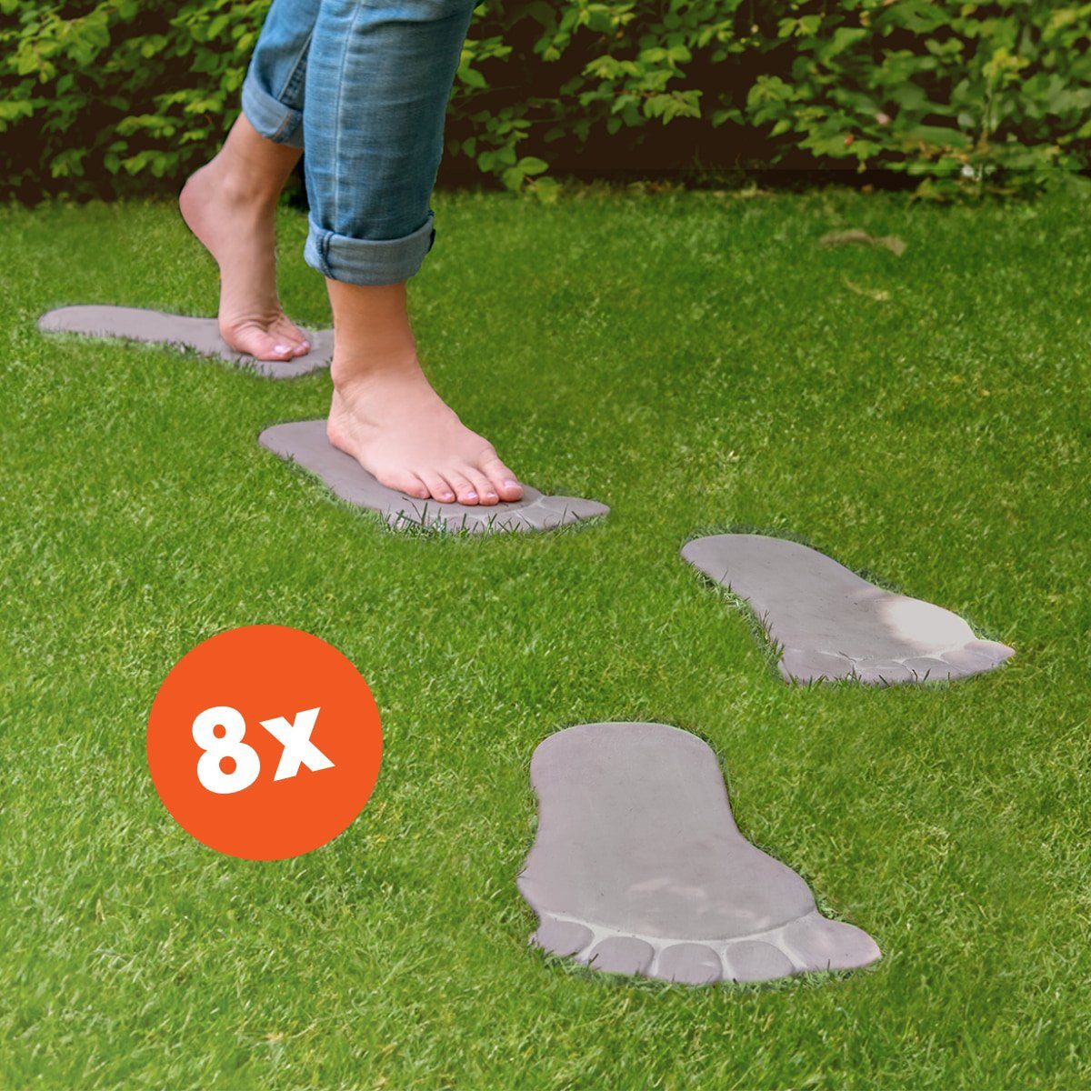 matches21 HOME & HOBBY Gartenfigur Fußabdrücke günstig online kaufen