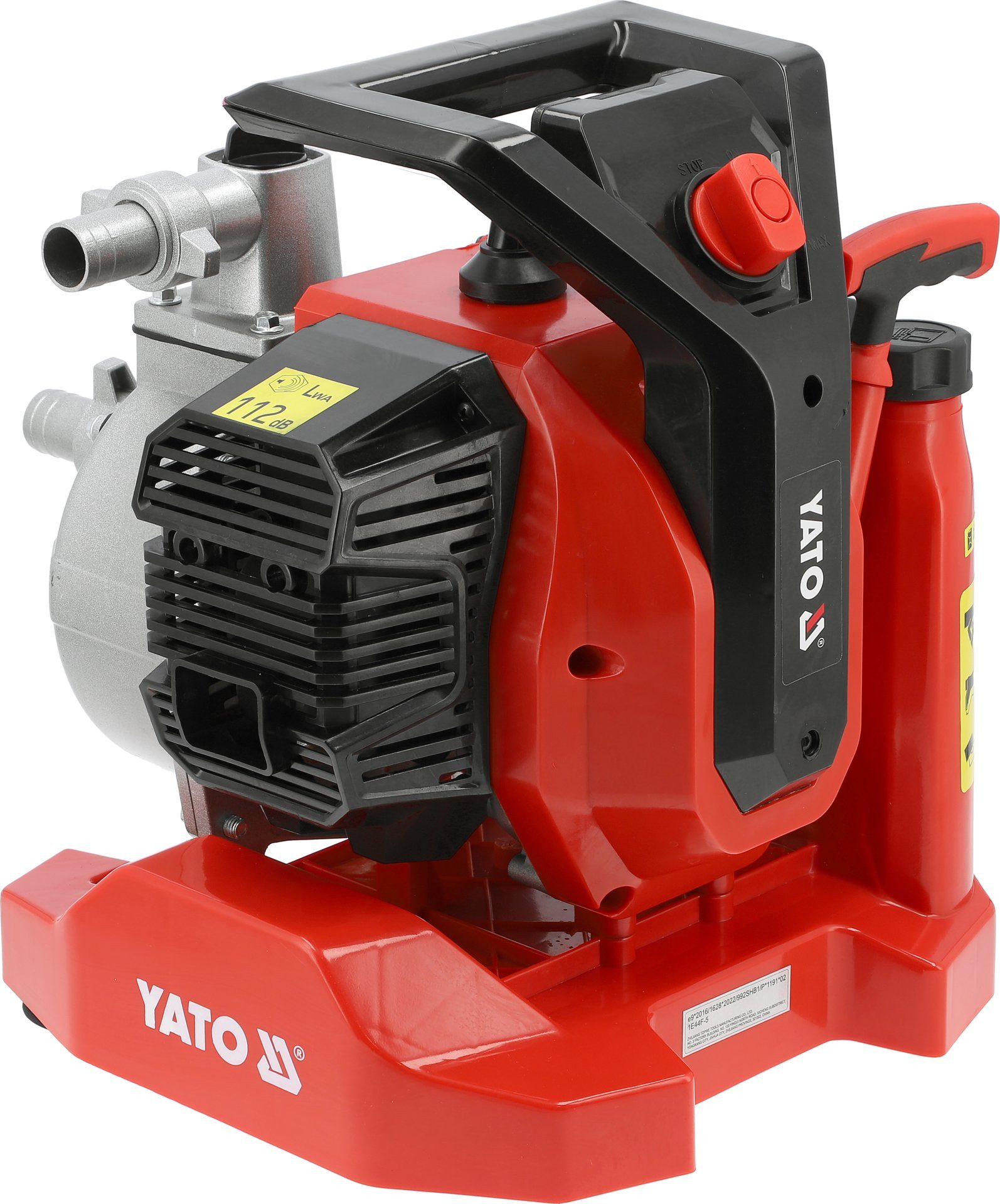Yato Gartenpumpe Benzin-Wasserpumpe 7,5 m³/h, 2-Takt, 52 cm³