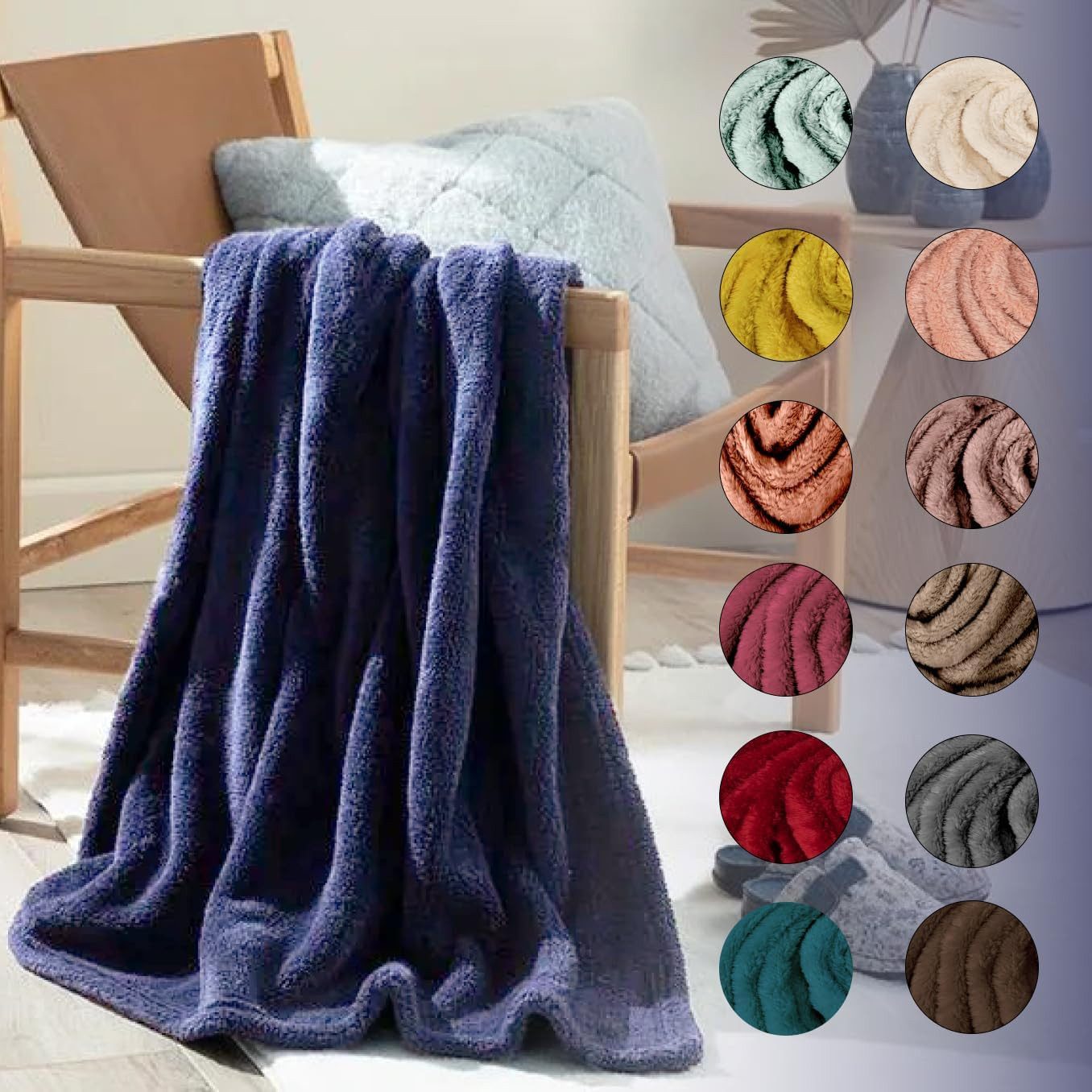 Wohndecke English Home Fleece-Überwurfdecke, weiche Plüschdecke für Couch, günstig online kaufen