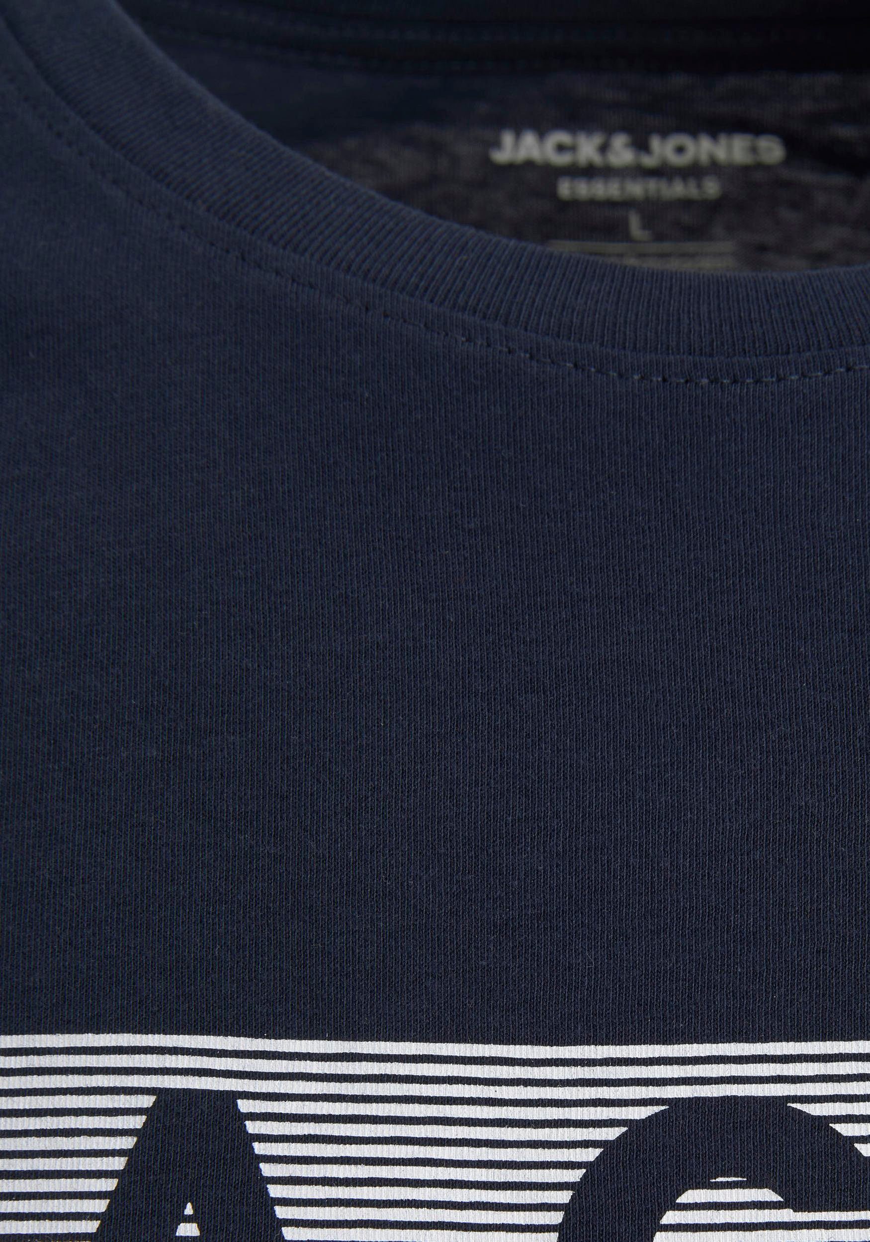Jack & Jones Herren Rundhals T-Shirt JJECORP LOGO - Regular Fit Plussize günstig online kaufen