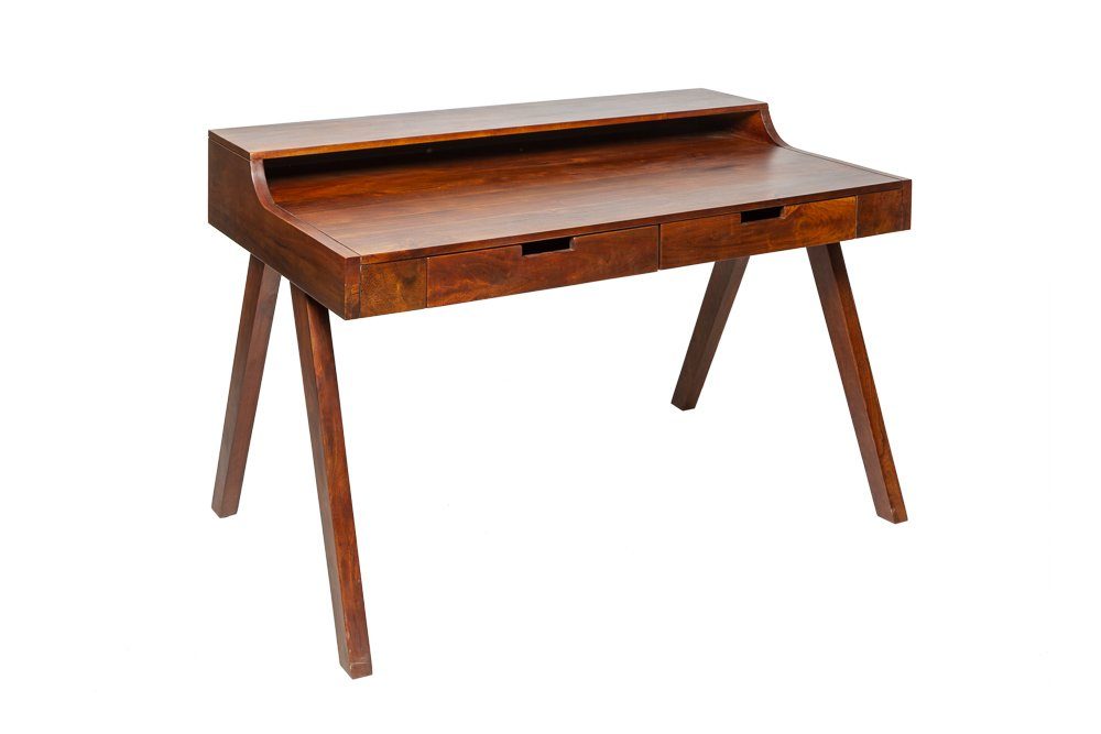 · Massivholz braun Schreibtisch Schublade · Home MONSOON (1-St), · mit Office Arbeitszimmer riess-ambiente 120cm