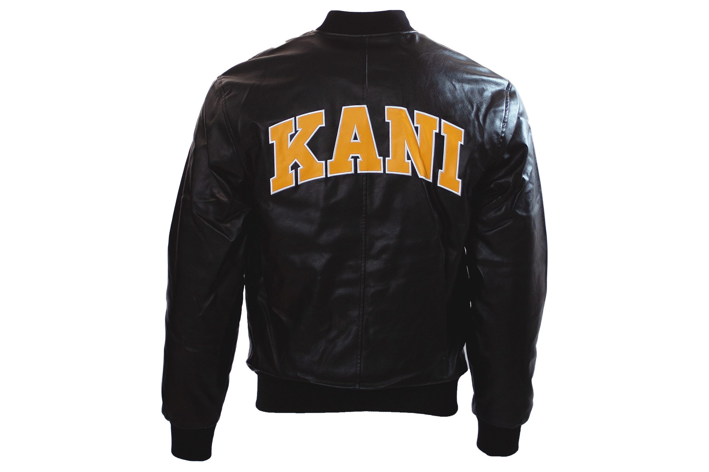 Karl Kani Collegejacke Karl Kani OG Fake Leather College Jacket Black