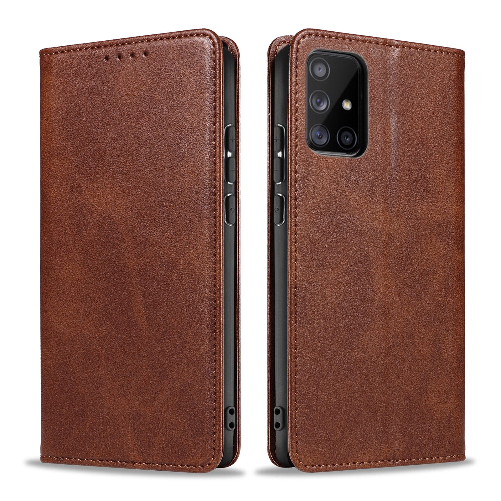 Tec-Expert Handyhülle Tasche Hülle für Samsung Galaxy A71 6.7 Zoll, 6.7", Cover Klapphülle Case mit Kartenfach Fliphülle aufstellbar