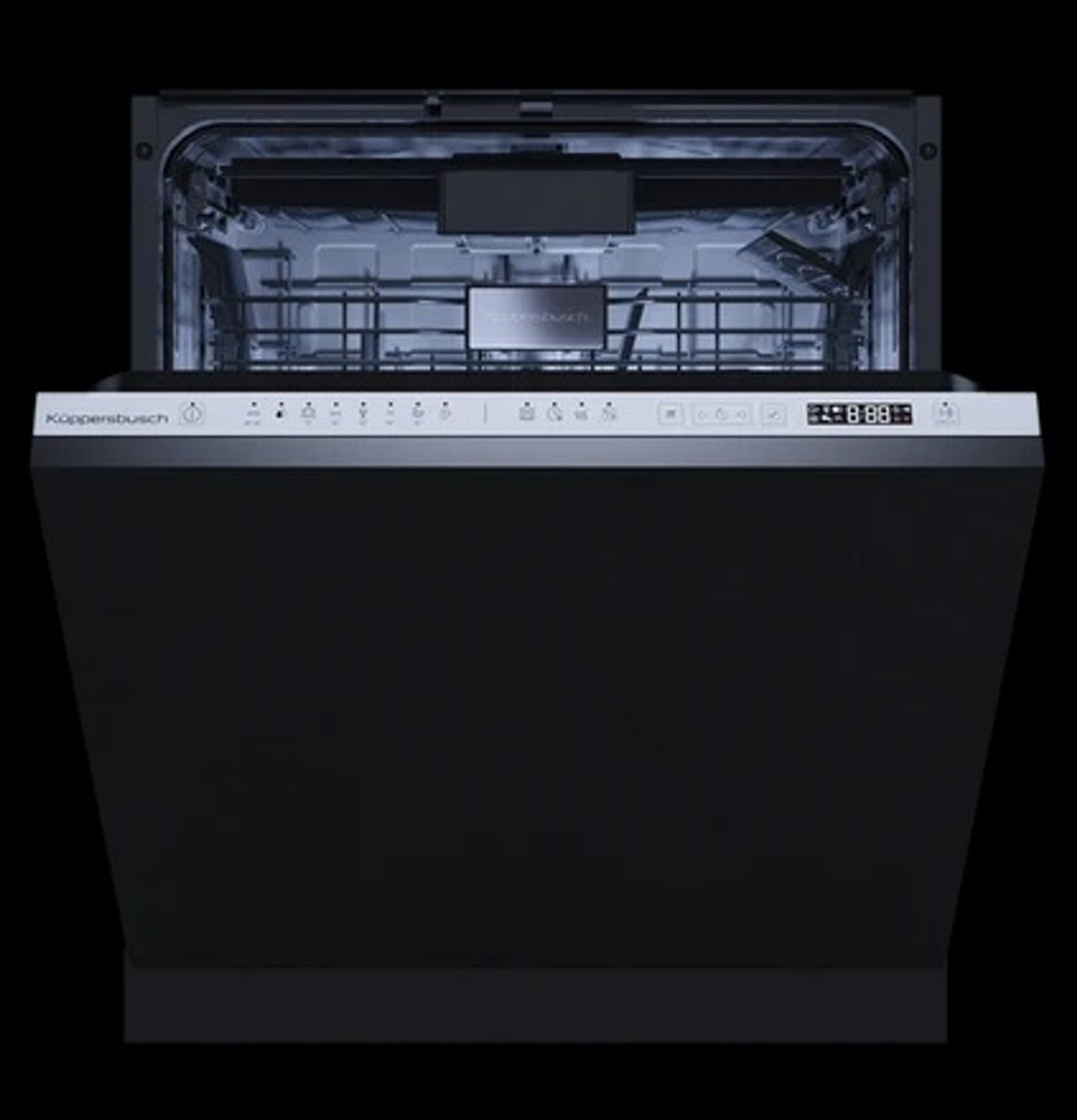 Küppersbusch vollintegrierbarer Geschirrspüler K-series.8 G6805.1v, 9.9 l, 15 Maßgedecke, LED Display, Sonderfunktionen, Bedienung über Touch
