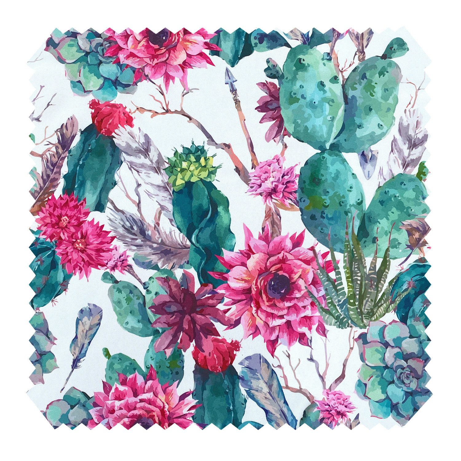 novely® Stoff OXFORD 210D D222 Painted Desertplants Printstoff Outdoor, Wasserabweisend, Outdoor, Meterware, 1lfm