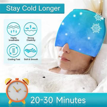 autolock Augenmaske Gel Eis Kopfschmerzen Migräne Relief Hut, Cold Compress Therapie Cap