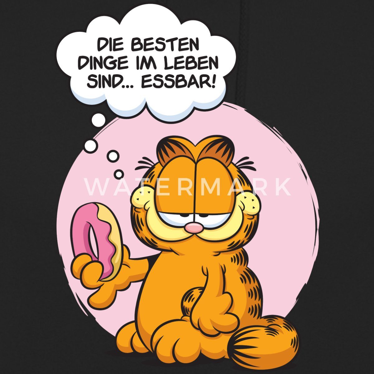 Spreadshirt Hoodie Garfield Die Besten Dinge Im Leben Sind Essbar Unisex Hoodie (1-tlg)