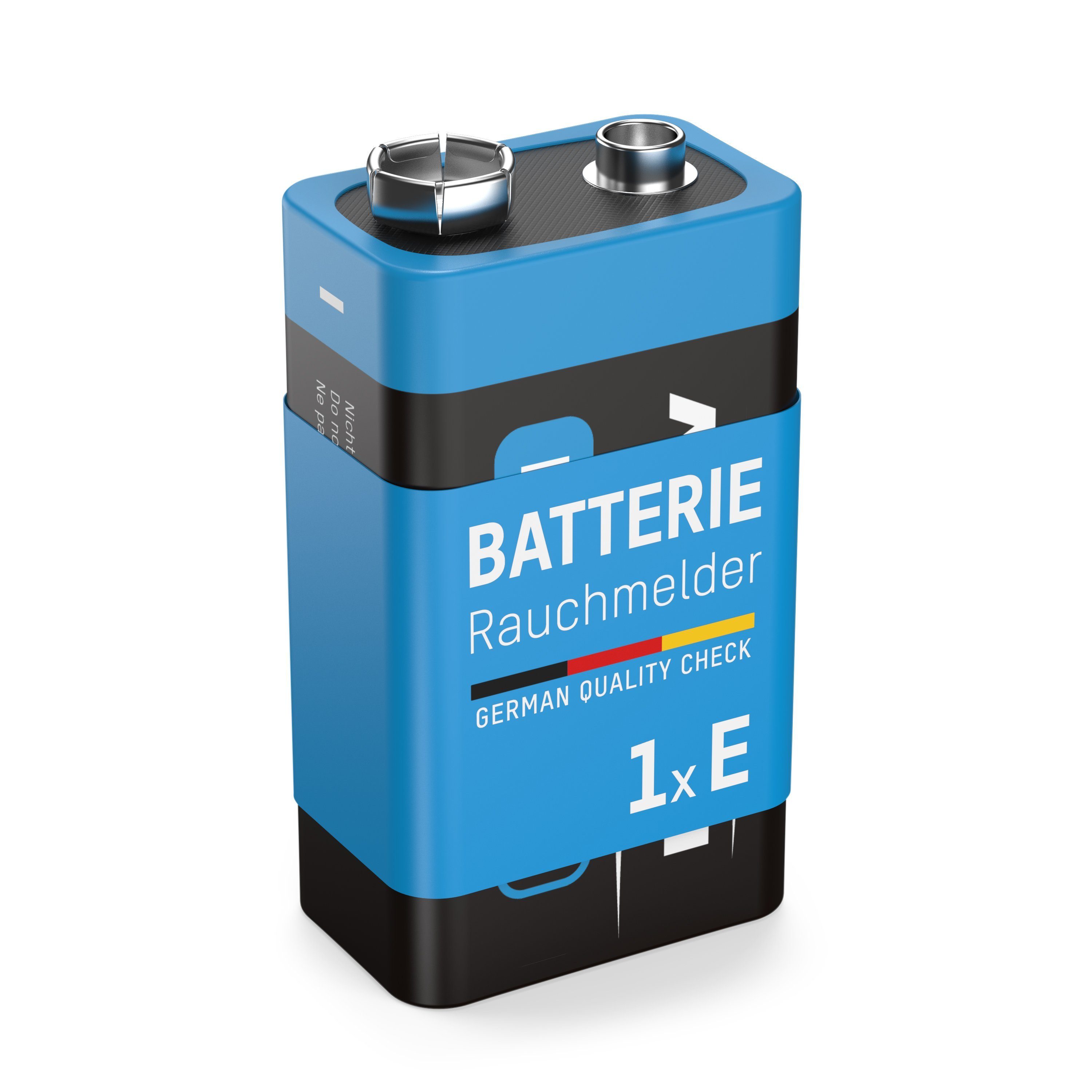ANSMANN® Rauchmelder Batterie 9V E-Block Extreme Lithium – 6AM6 (1 Stück) Batterie