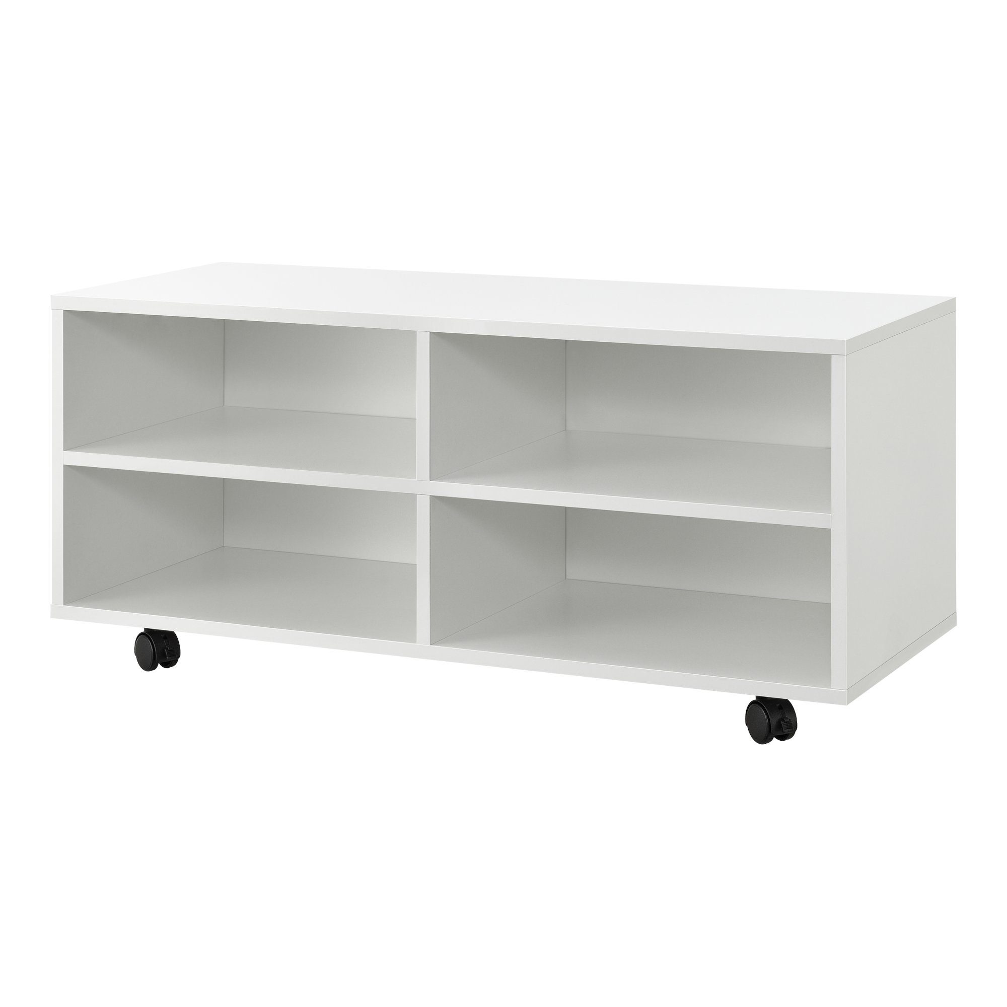 en.casa Lowboard, »Gränne« Rollbares Regal 90x35x41cm günstig online kaufen