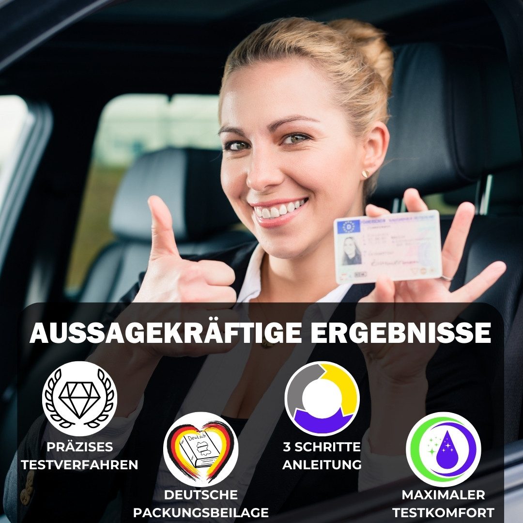 EKNA Drogen-Schnelltest THC Schnelltest für Fahrtauglichkeit - Speichel Test 3,5 ng/ml, 2-tlg., Speicheltest Drogentest THC