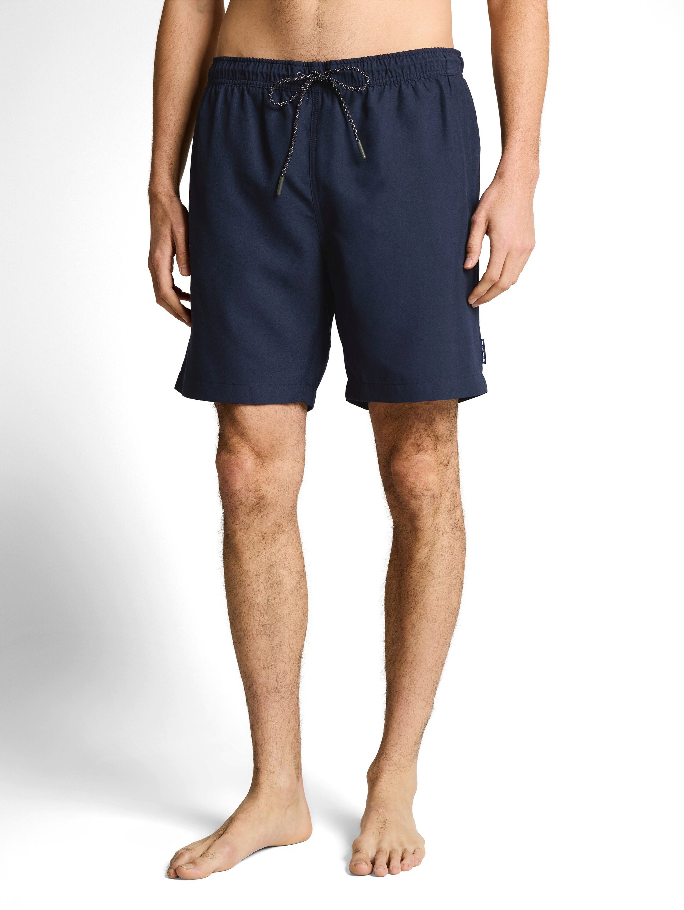 TOM TAILOR Badeshorts unifarben, mit Gummizug und Kordel günstig online kaufen
