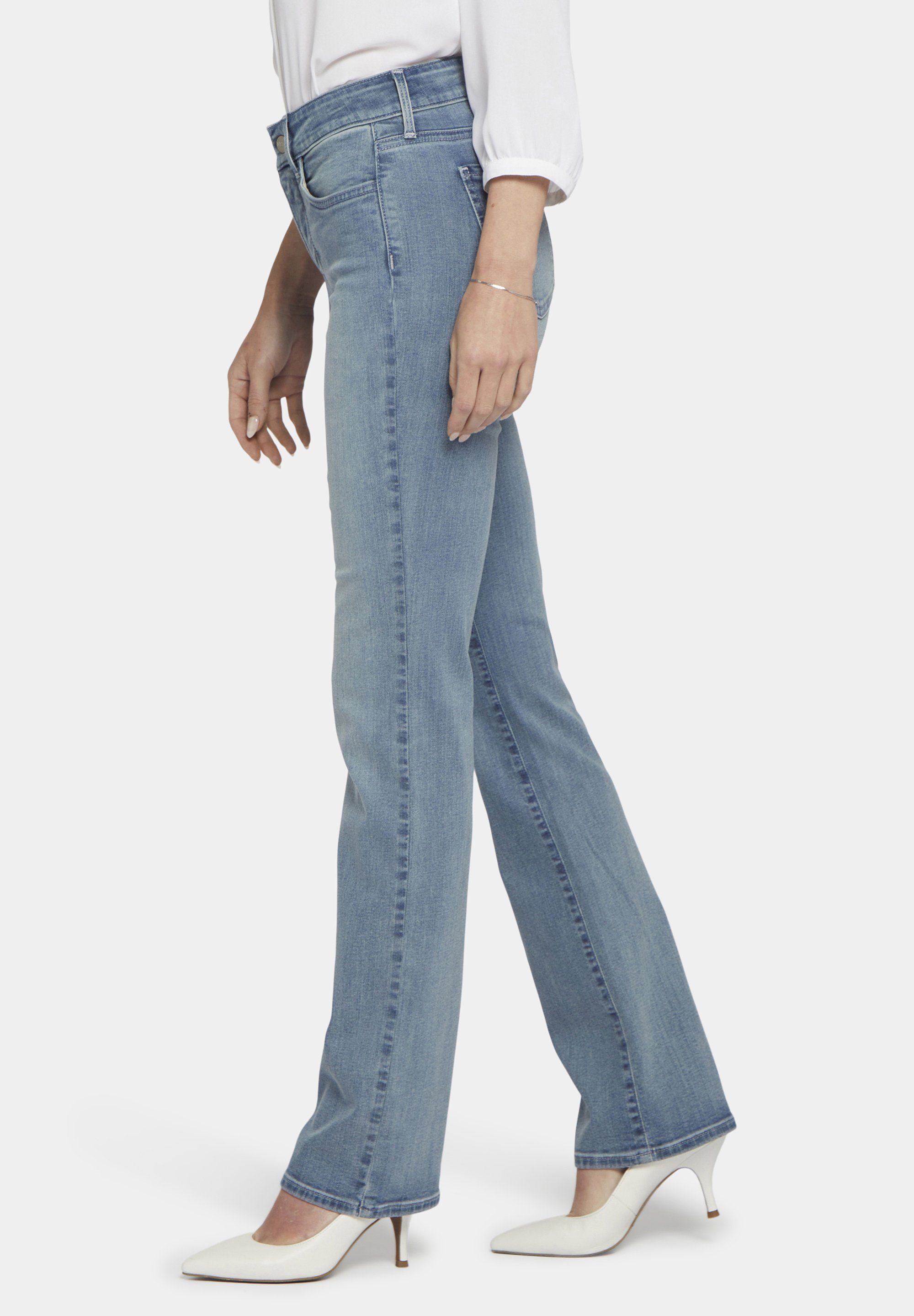 Straight Falls NYDJ Thistle Marilyn Straight-Jeans