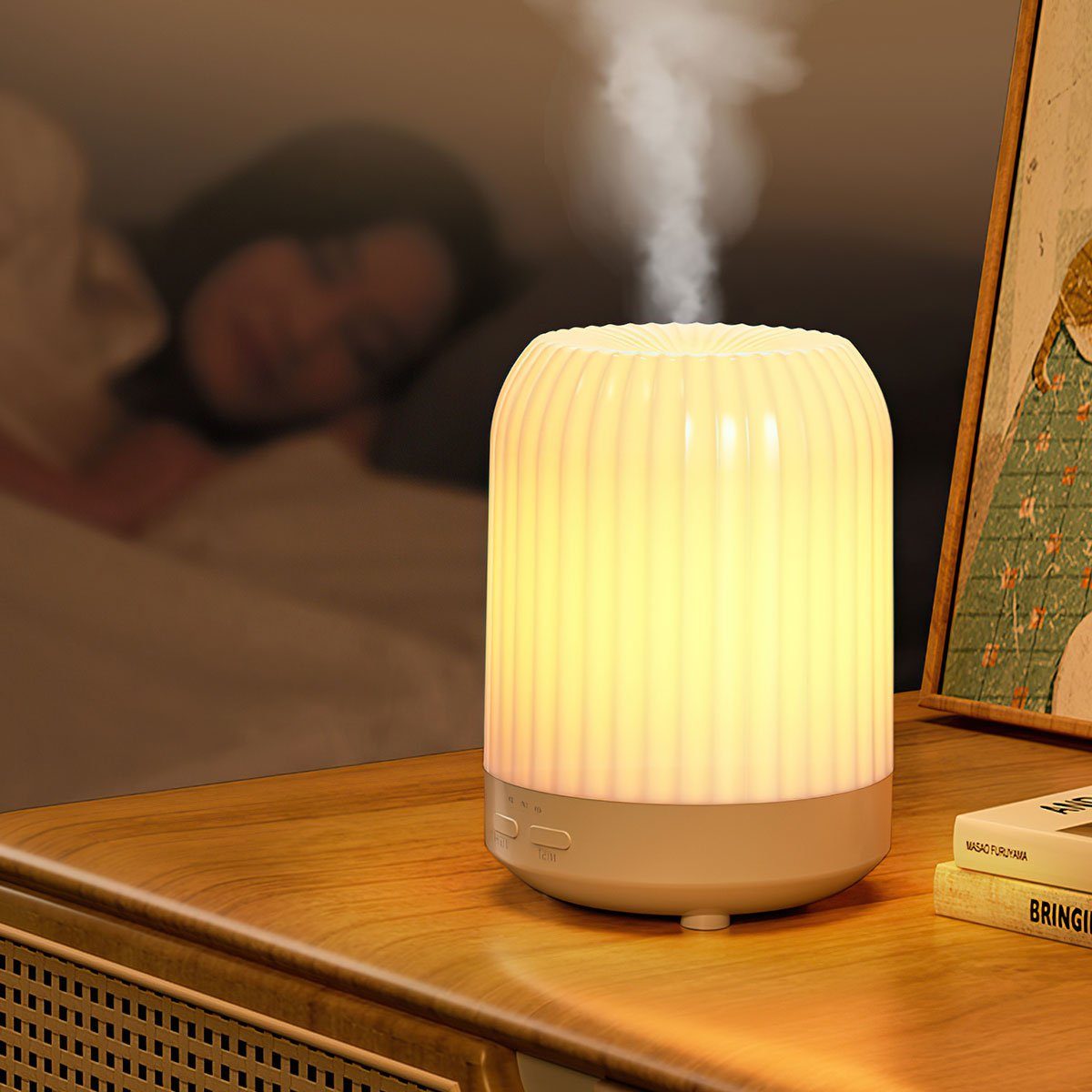 Welikera Duftlampe Aroma Diffuser für ätherische Öle,leiser Diffusor,Luftbefeuchter