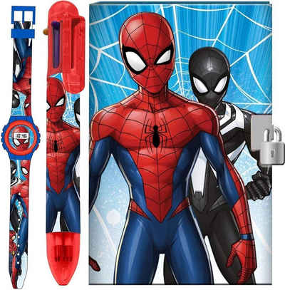 Lexibook® Digitaluhr »Spiderman - Set Armbanduhr, Tagebuch und Stift«