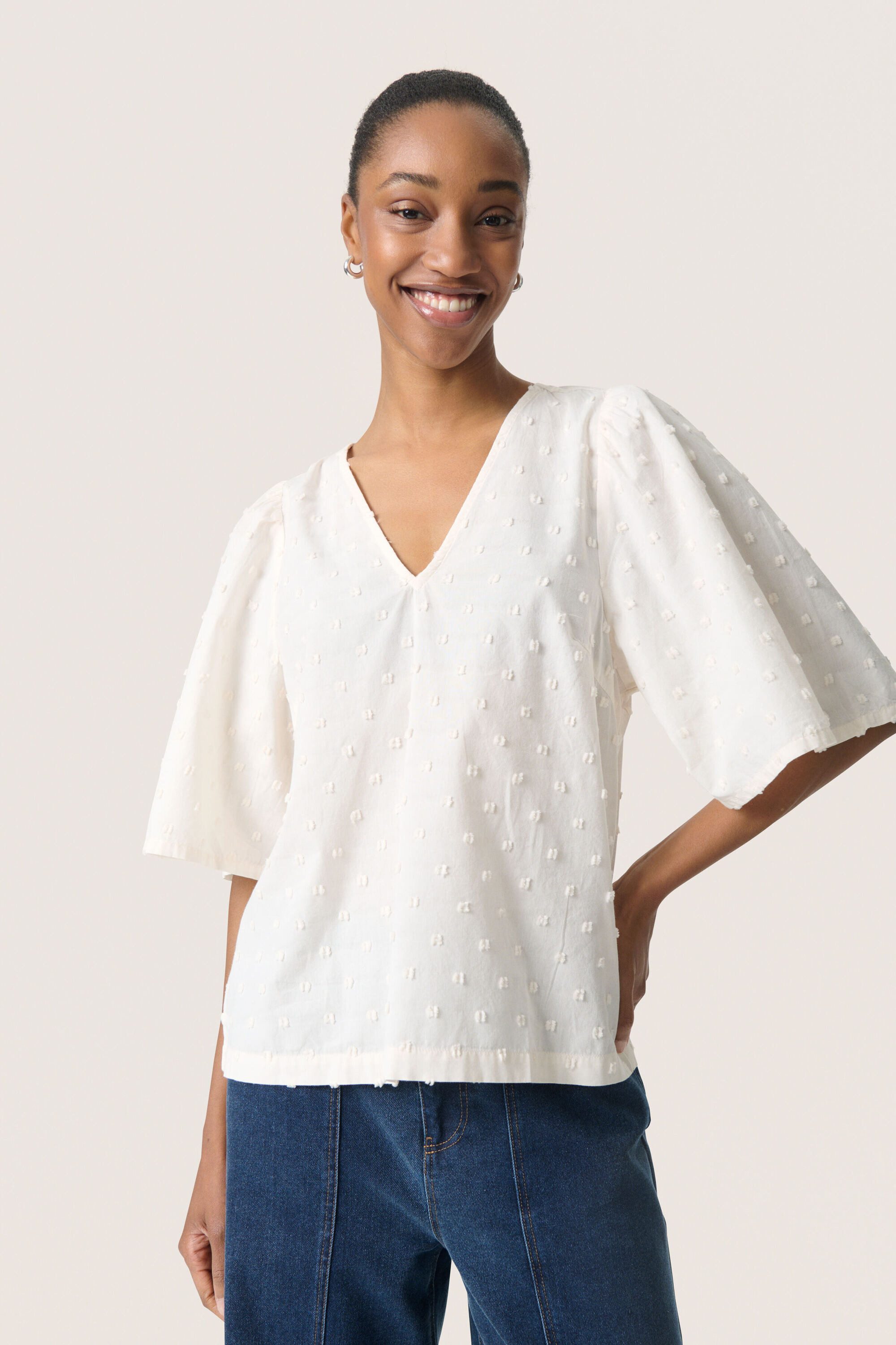 SOAKED IN LUXURY Kurzarmbluse Kurzarm-Bluse SLSunela