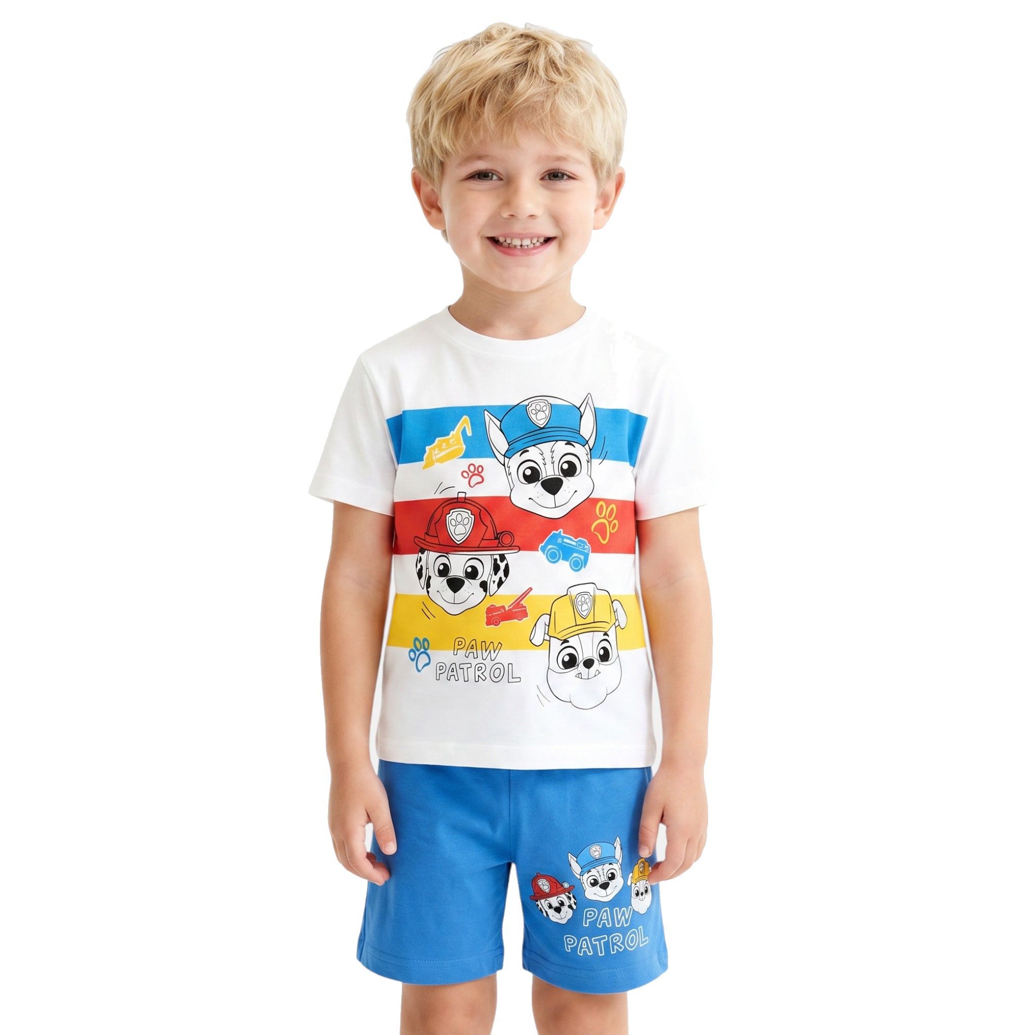 PAW PATROL PAW Patrol Kinder Set T-Shirt & Shorts Sommer Jungen Mädchen (Set) Kinder Sommer Bekleidungsset Paw Patrol Shorts + T-Shirt