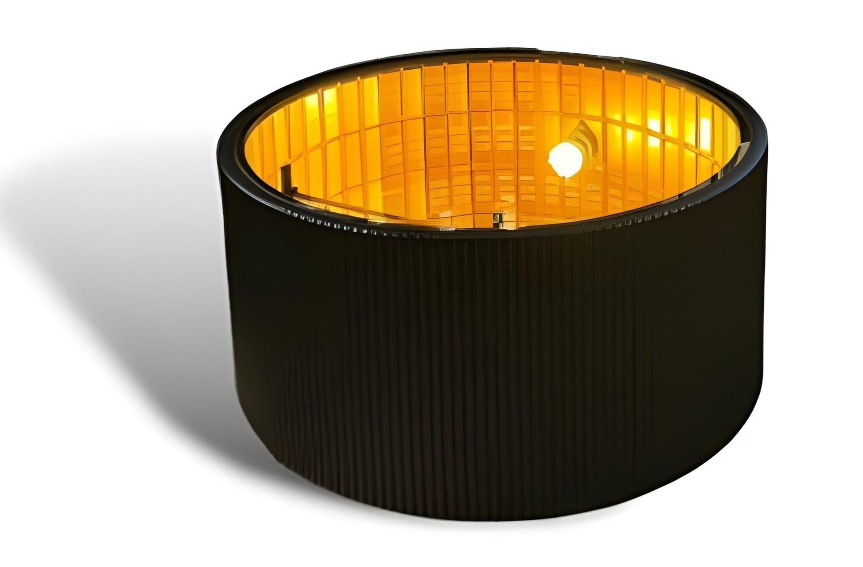 Xlmoebel Couchtisch Eleganter Couchtisch aus Holz mit LED-Beleuchtung in Schwarz (Packung), Made in Europa
