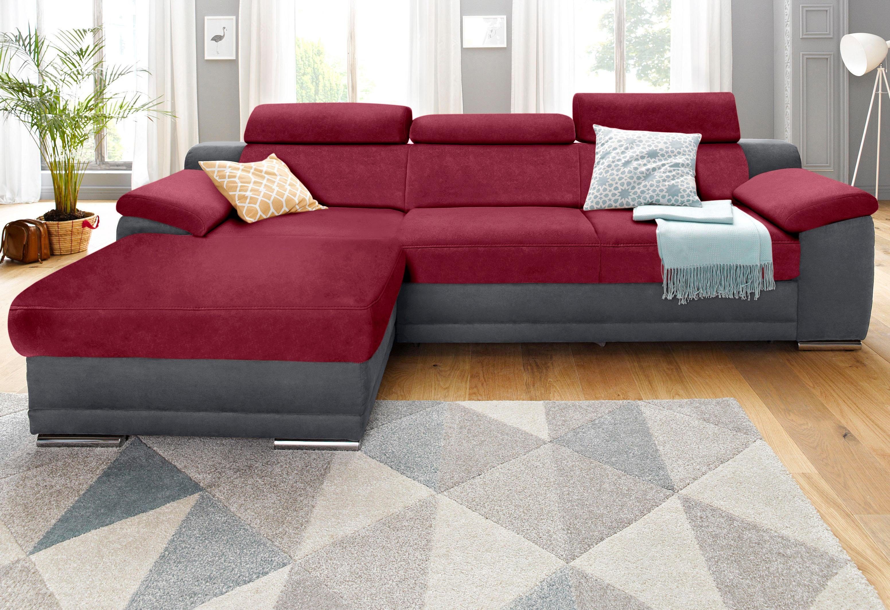 sit&more Ecksofa Xenia L-Form, wahlweise mit Bettfunktion