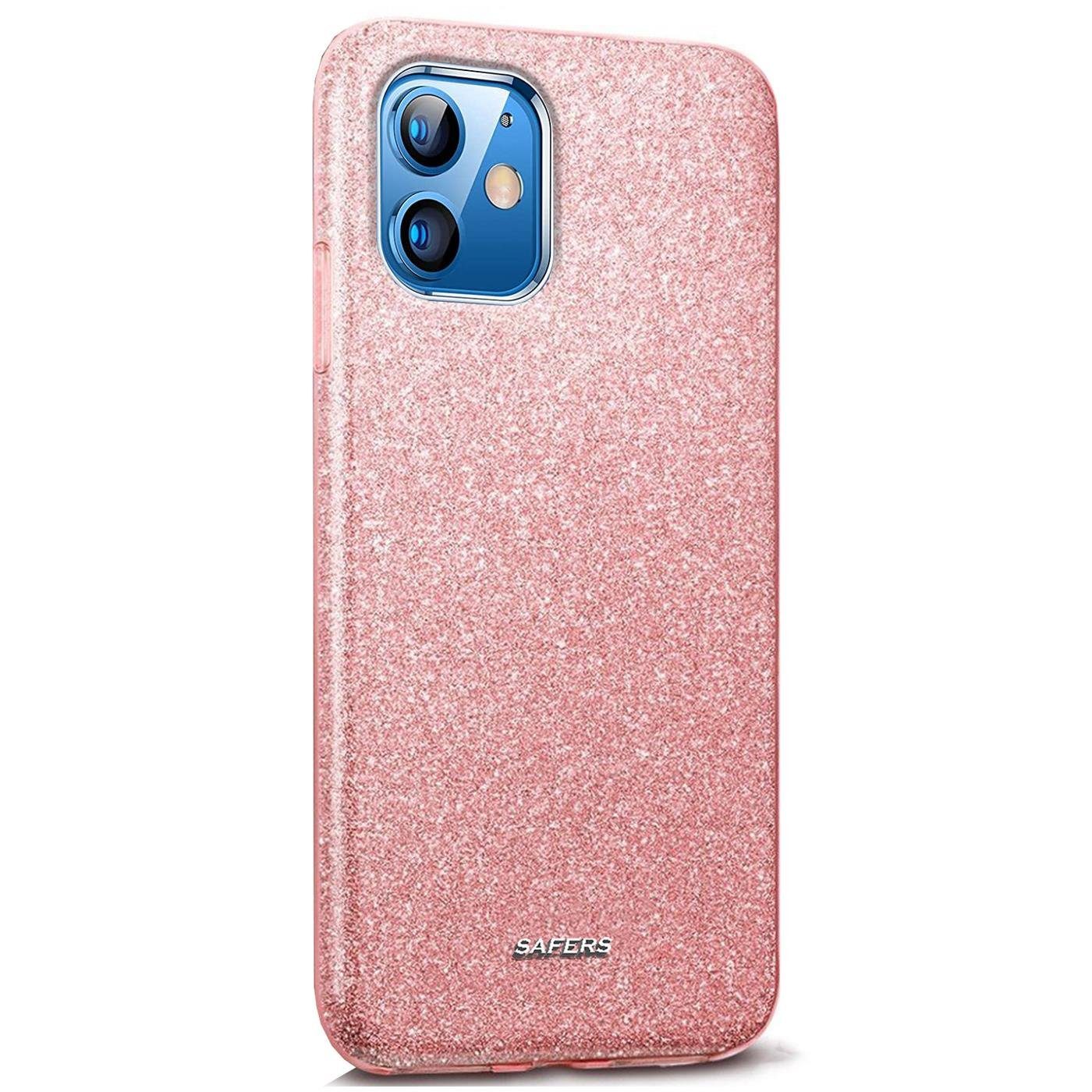 CoolGadget Handyhülle Glitzer Glamour Hülle für Apple iPhone 12, iPhone 12 Pro 6,1 Zoll, Slim Case mit Glossy Effect Schutzhülle für iPhone 12 / 12 Pro Hülle
